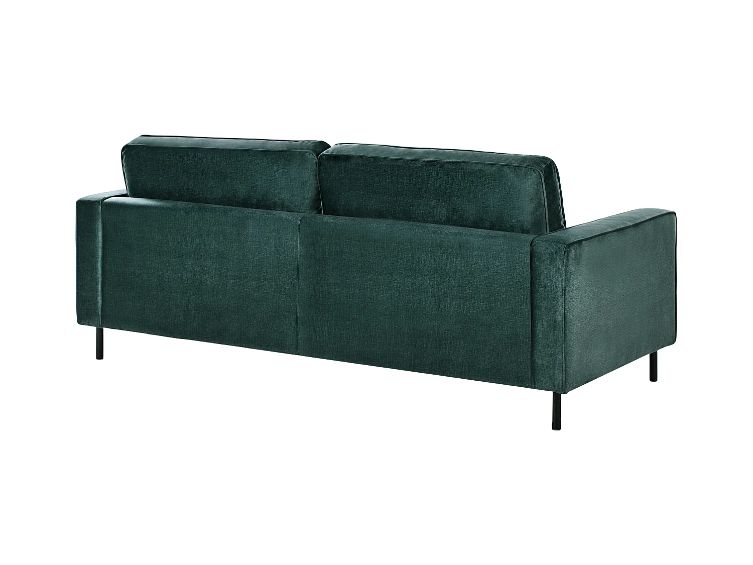 Sofa SAVALEN Samtstoff Dunkelgrün 3-Sitzer