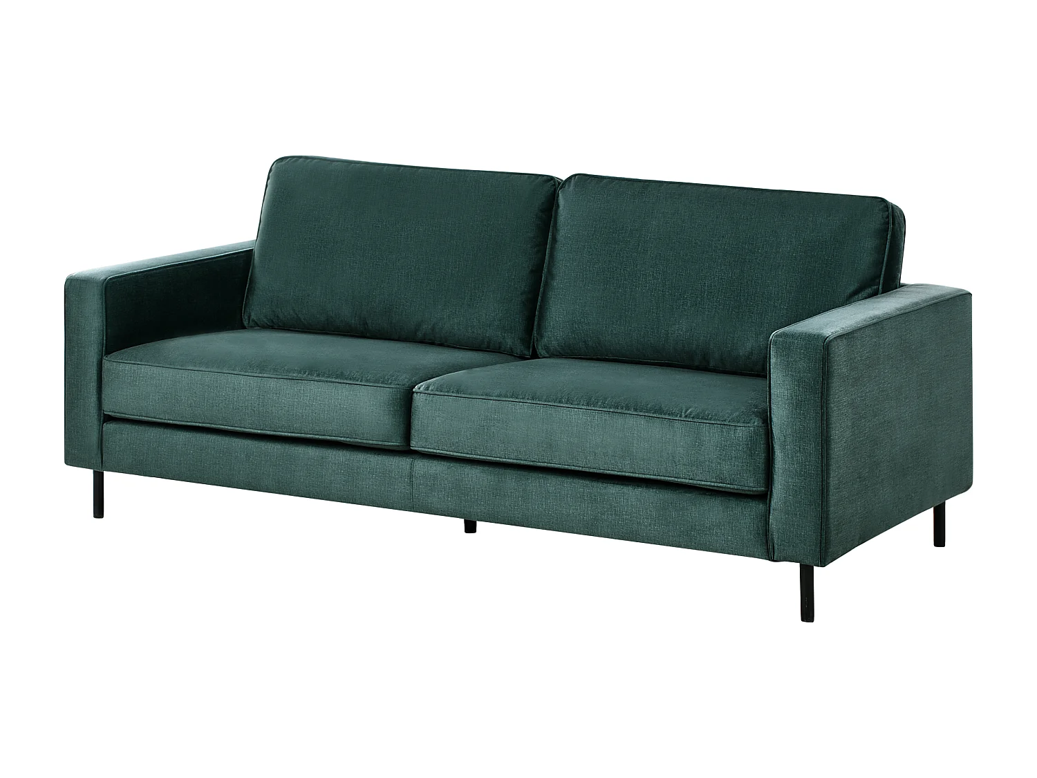 Sofa SAVALEN Samtstoff Dunkelgrün 3-Sitzer