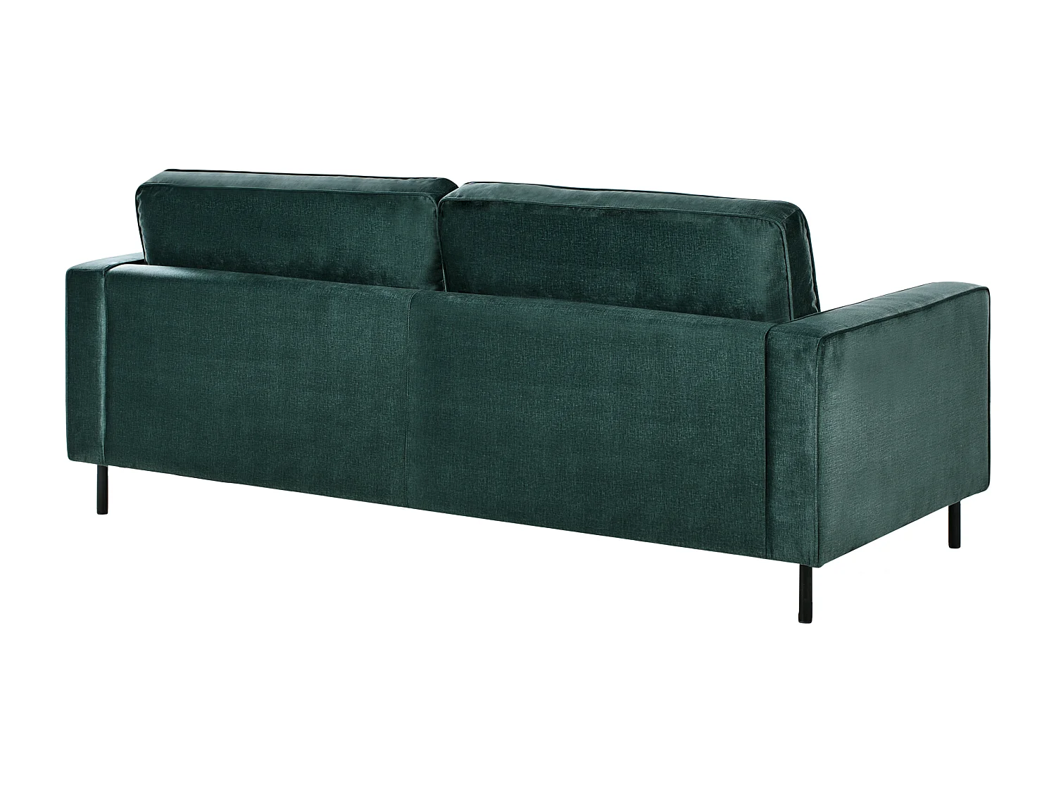 Sofa SAVALEN Samtstoff Dunkelgrün 3-Sitzer