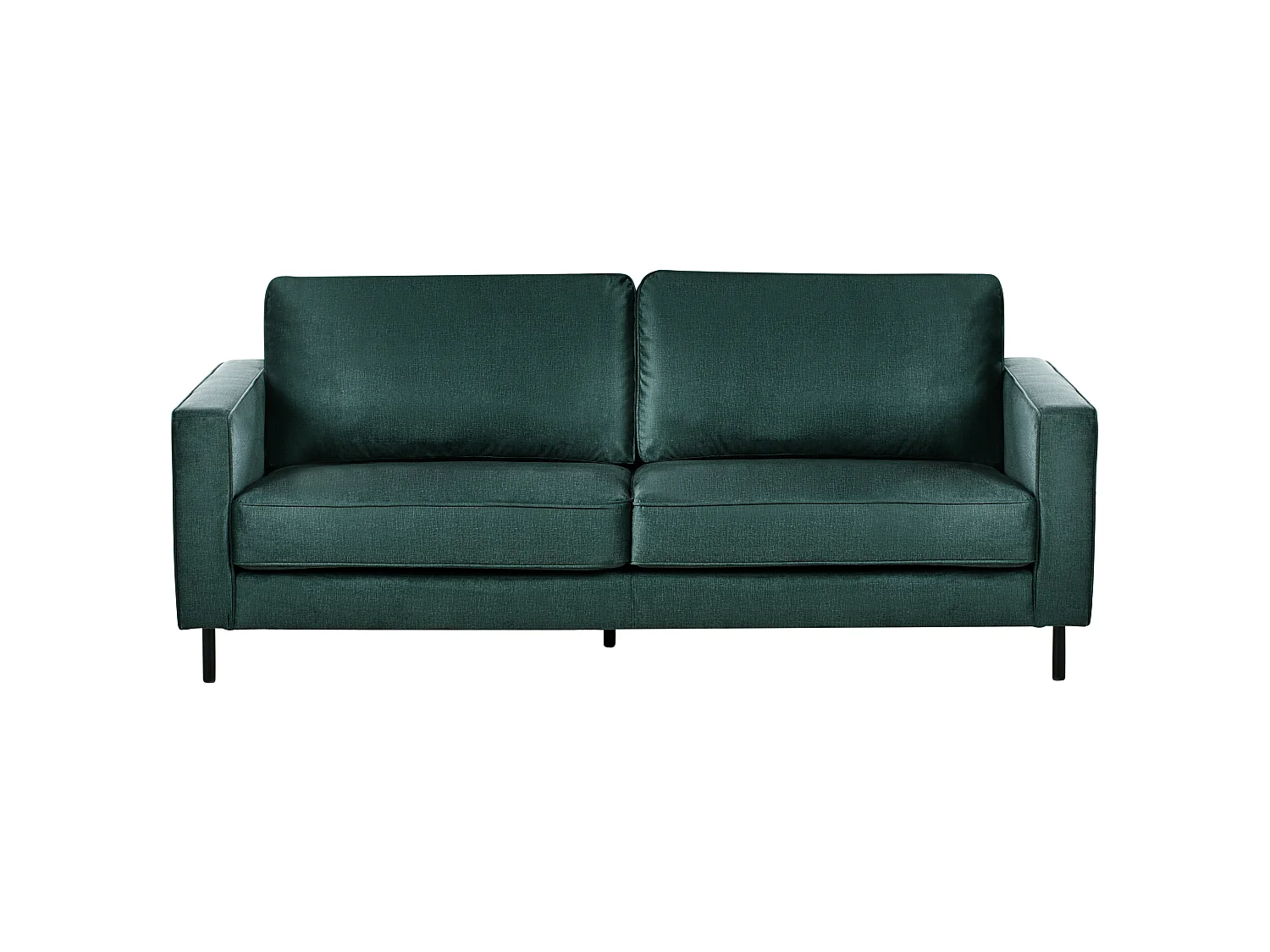 Sofá SAVALEN Terciopelo Verde oscuro 3 plazas