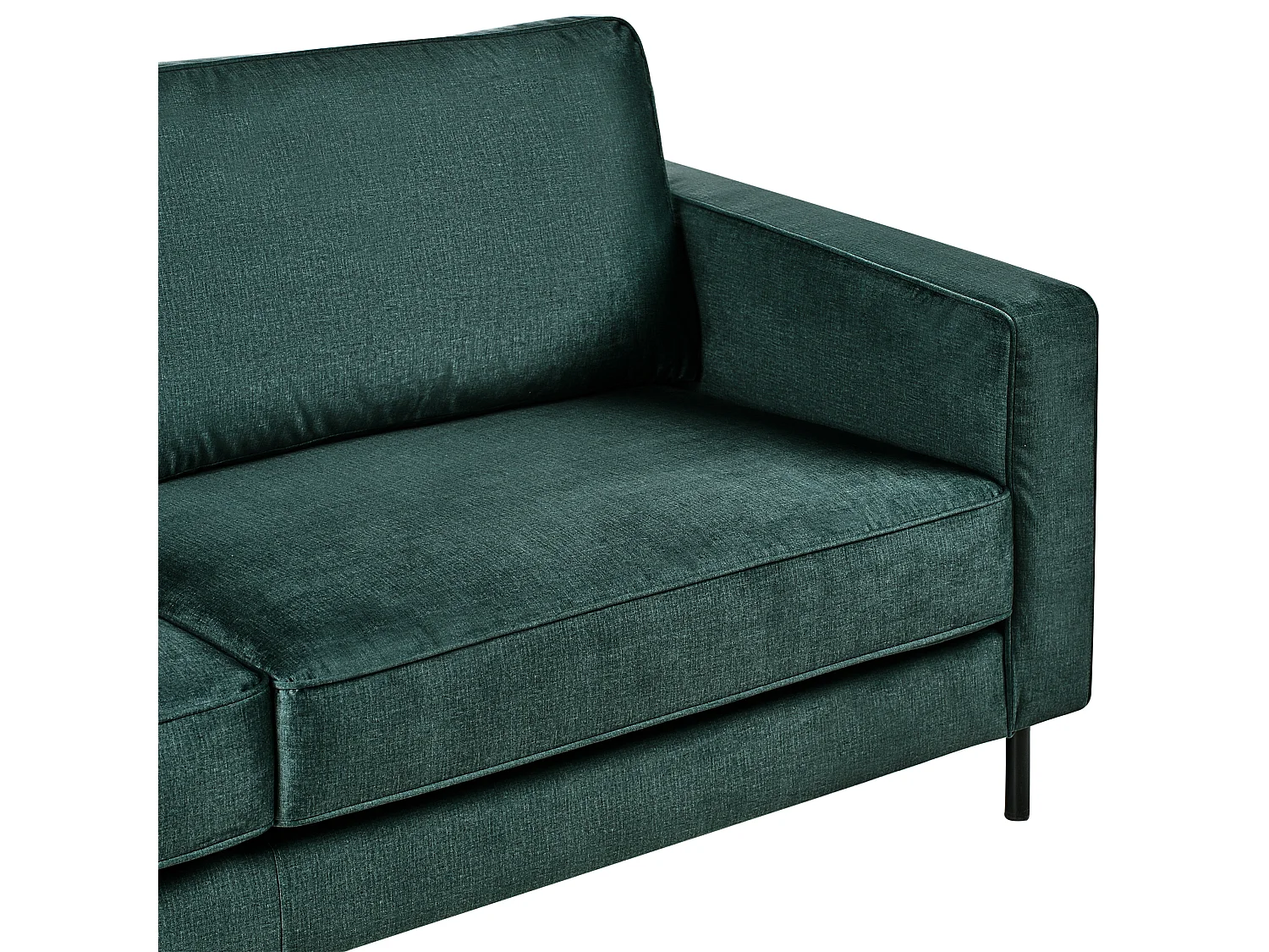 Sofá SAVALEN Terciopelo Verde oscuro 3 plazas