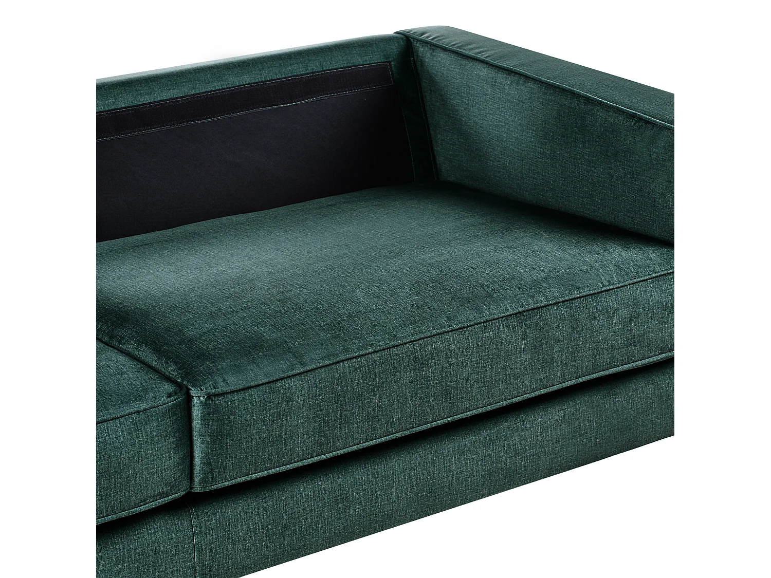 Sofá SAVALEN Terciopelo Verde oscuro 3 plazas