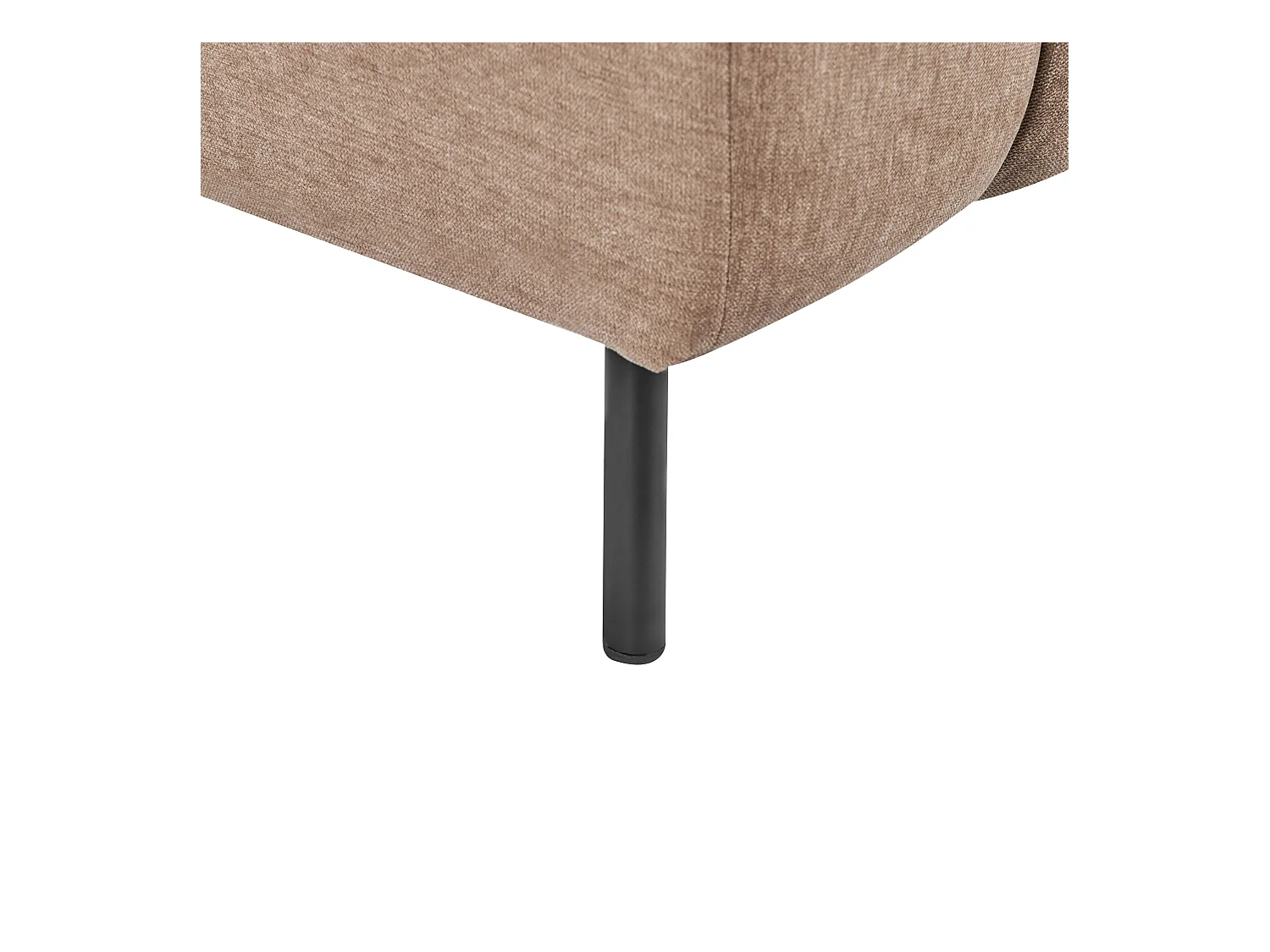 Linkszijdige chaise longue LANNILS Stof Lichtbruin