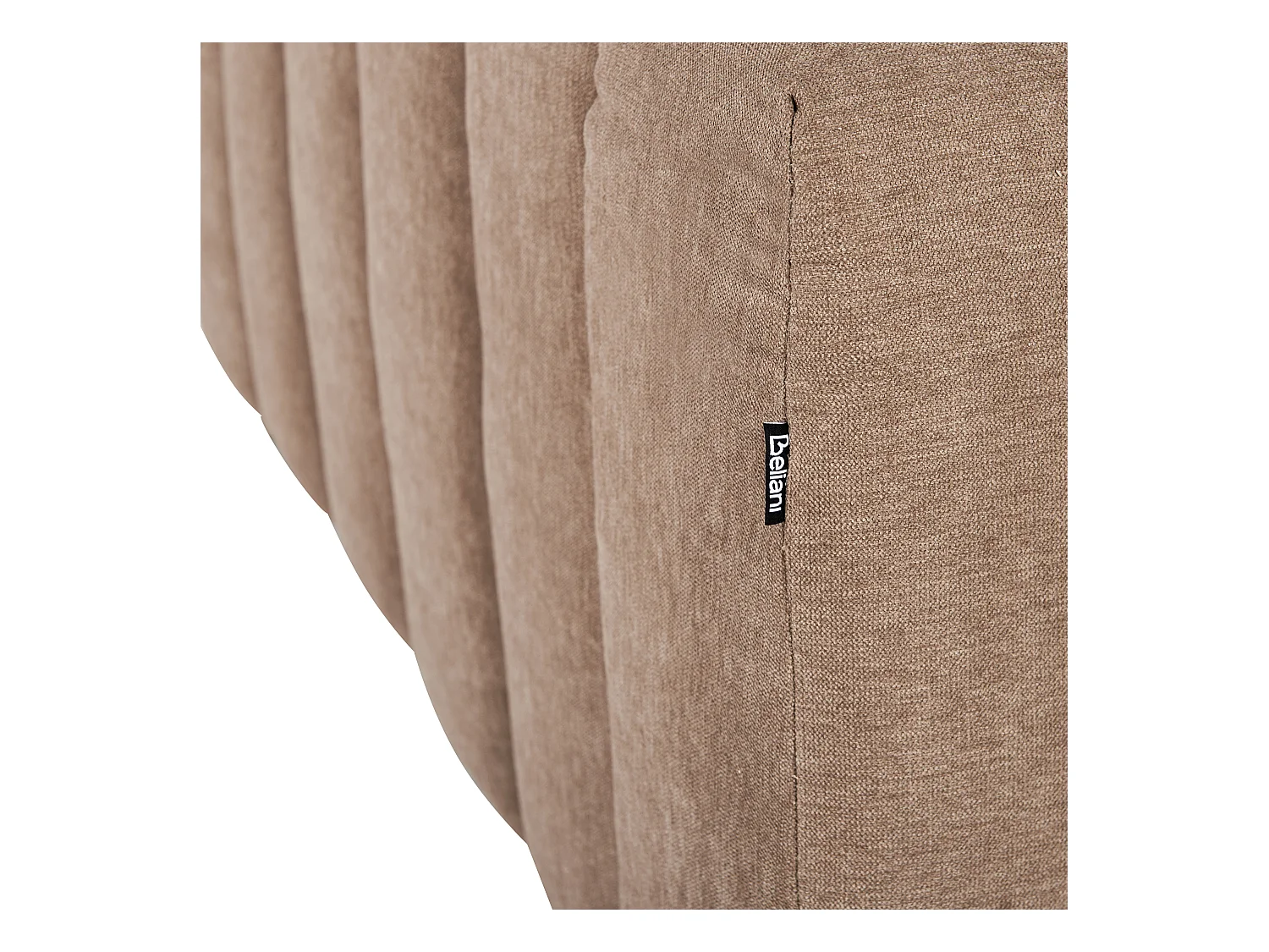 Linkszijdige chaise longue LANNILS Stof Lichtbruin