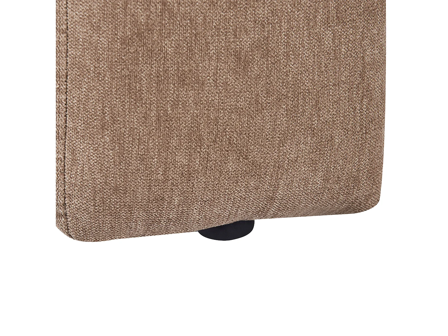 Left-Hand Chaise Longue LANNILS Fabric Light Brown