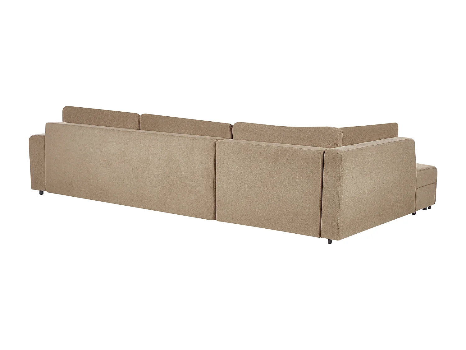 Hoekslaapbank INNVIK Stof Bruin 4-zitter Linkerzijde