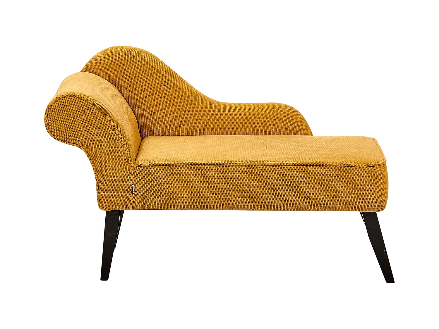 Chaise longue côté droite BIARRITZ Tissu Moutarde