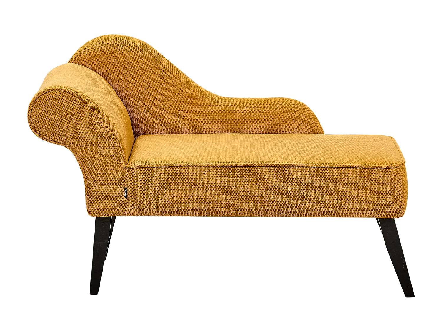 Chaise longue côté droite BIARRITZ Tissu Moutarde