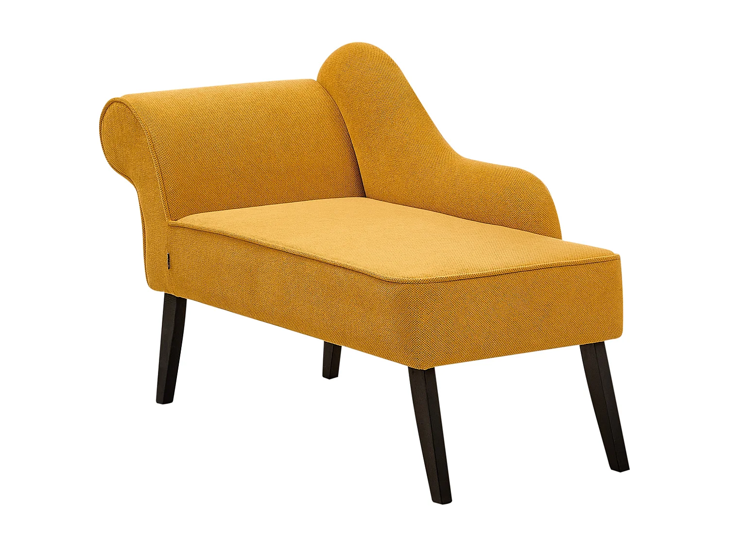 Chaise longue côté droite BIARRITZ Tissu Moutarde