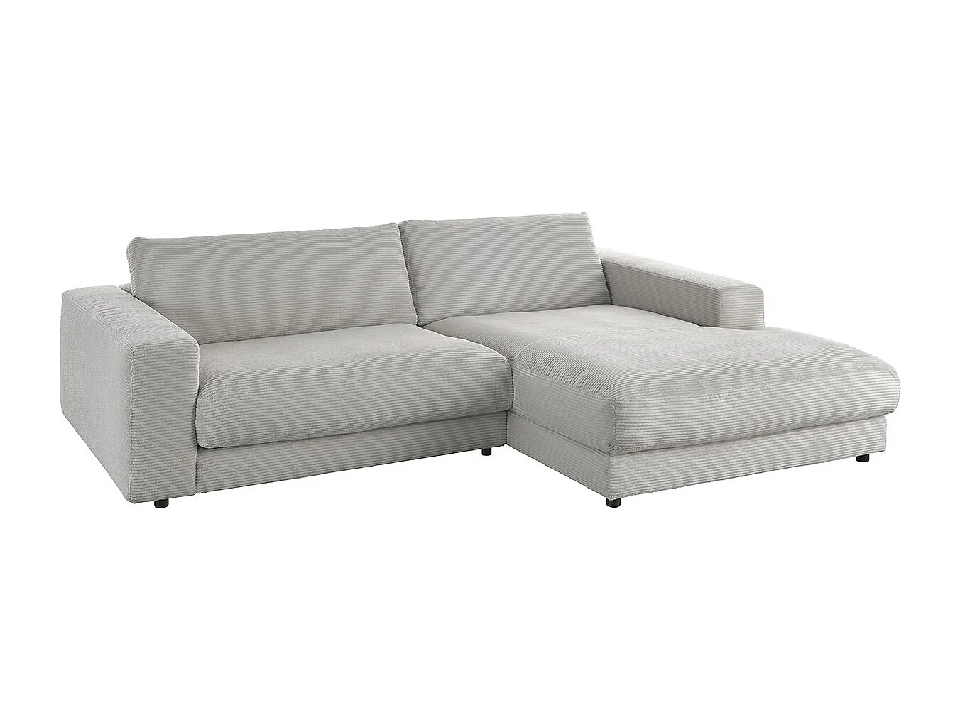 Hoekbank - Steengrijs Koord - MADELINE