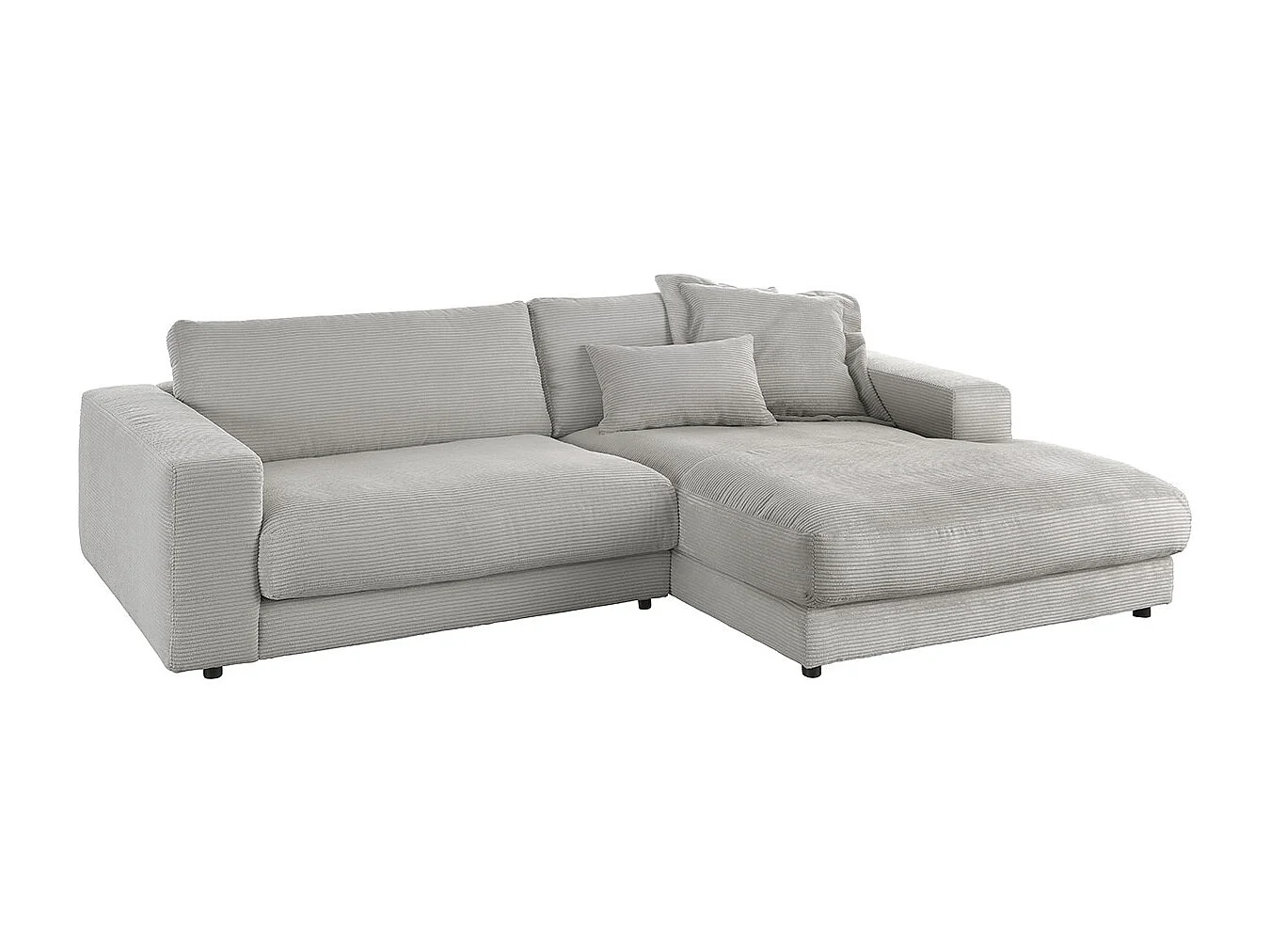 Hoekbank - Steengrijs Koord - MADELINE