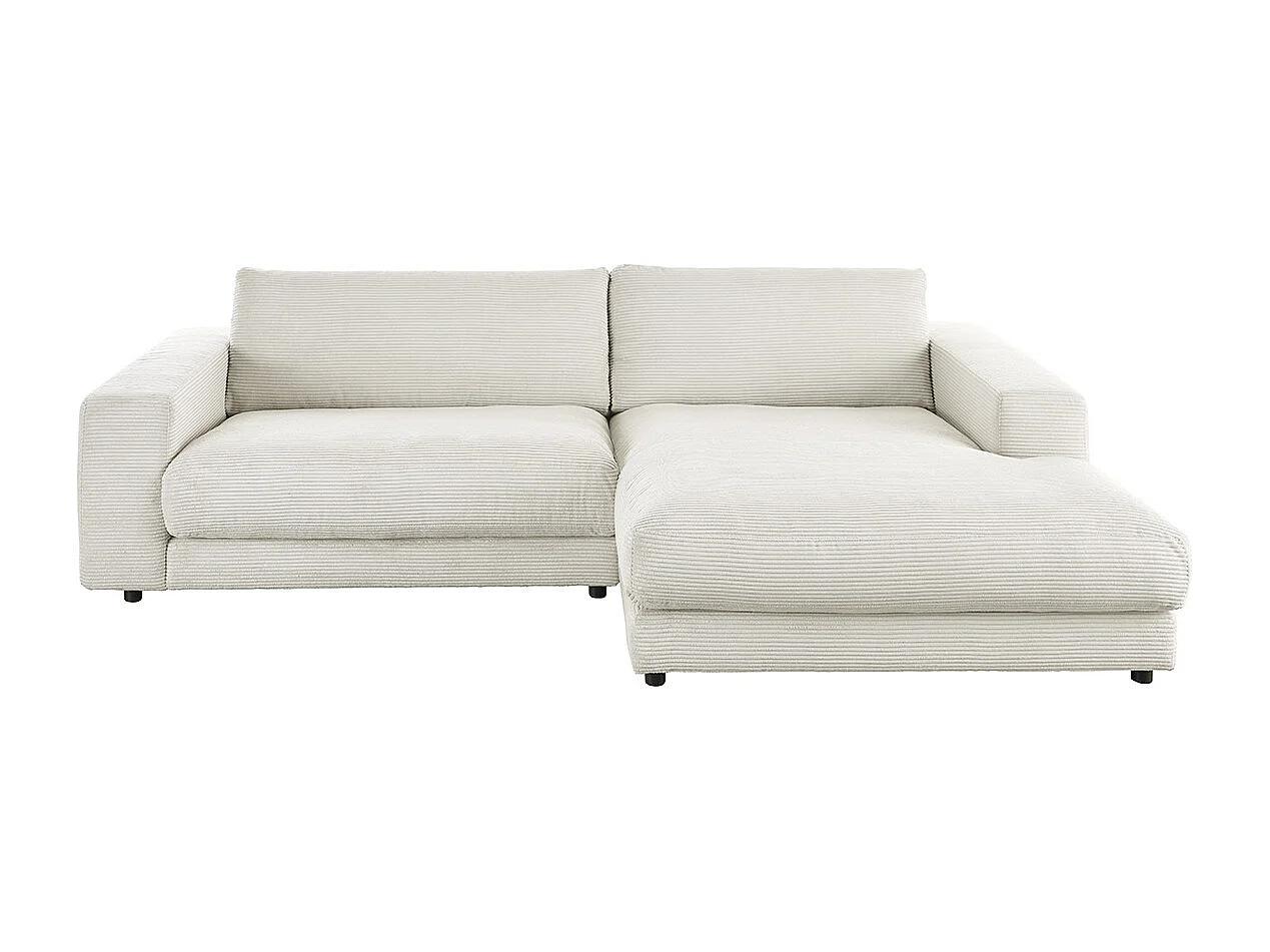 Canapé - blanc crème Velours côtelé - MADELINE