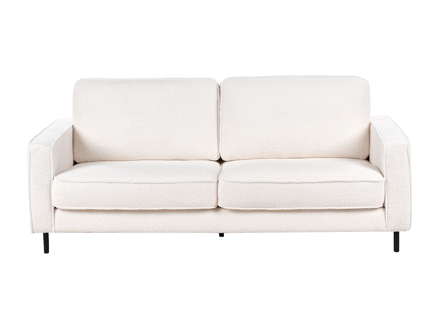 Sofa SAVALEN Boucle Biały dla 3 osób