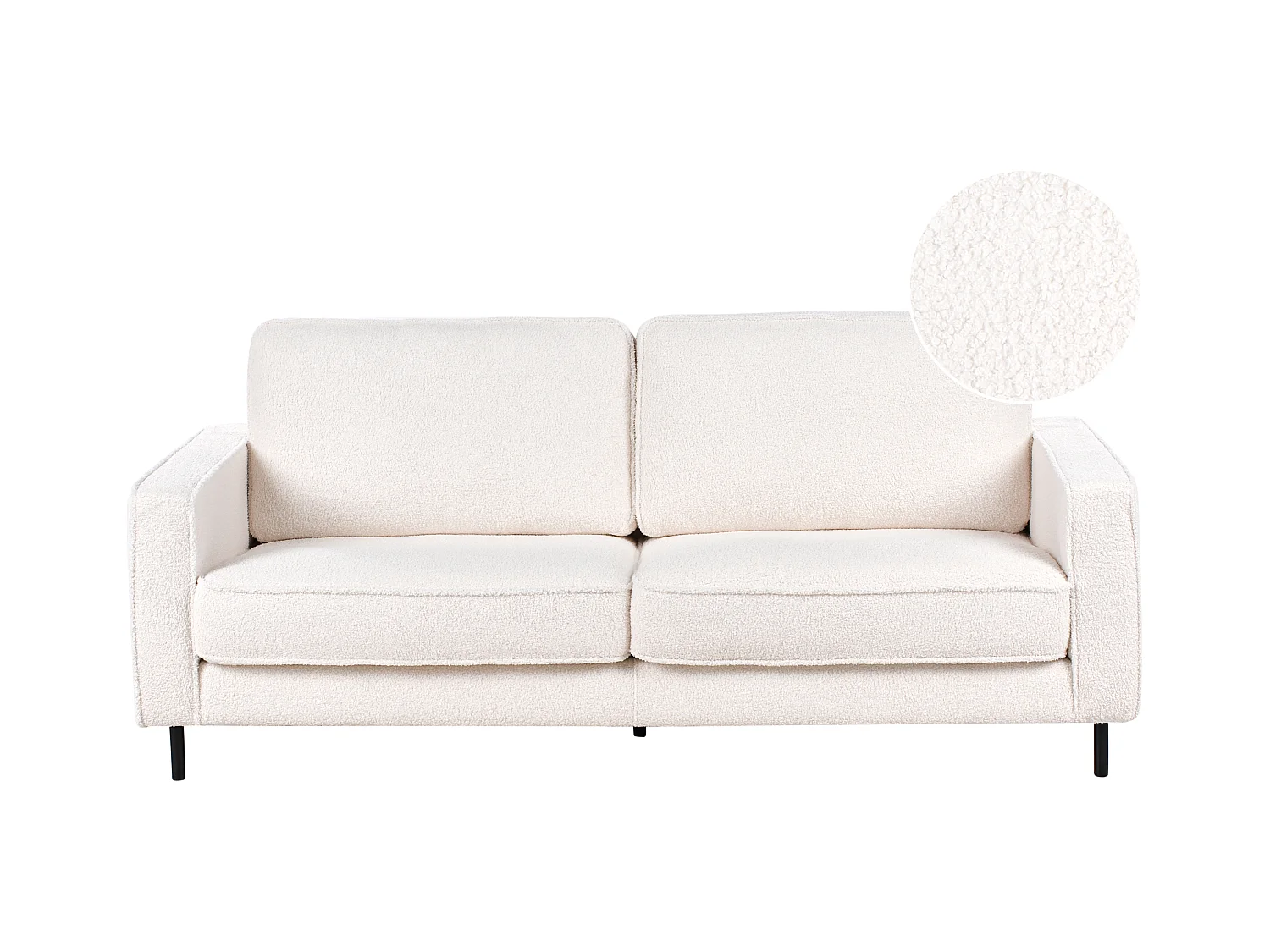 Bank SAVALEN Bouclé Wit 3-zitter