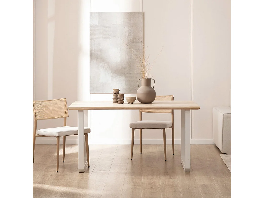 Mesa extensible de Madera Natural 76 x 150- Khonor