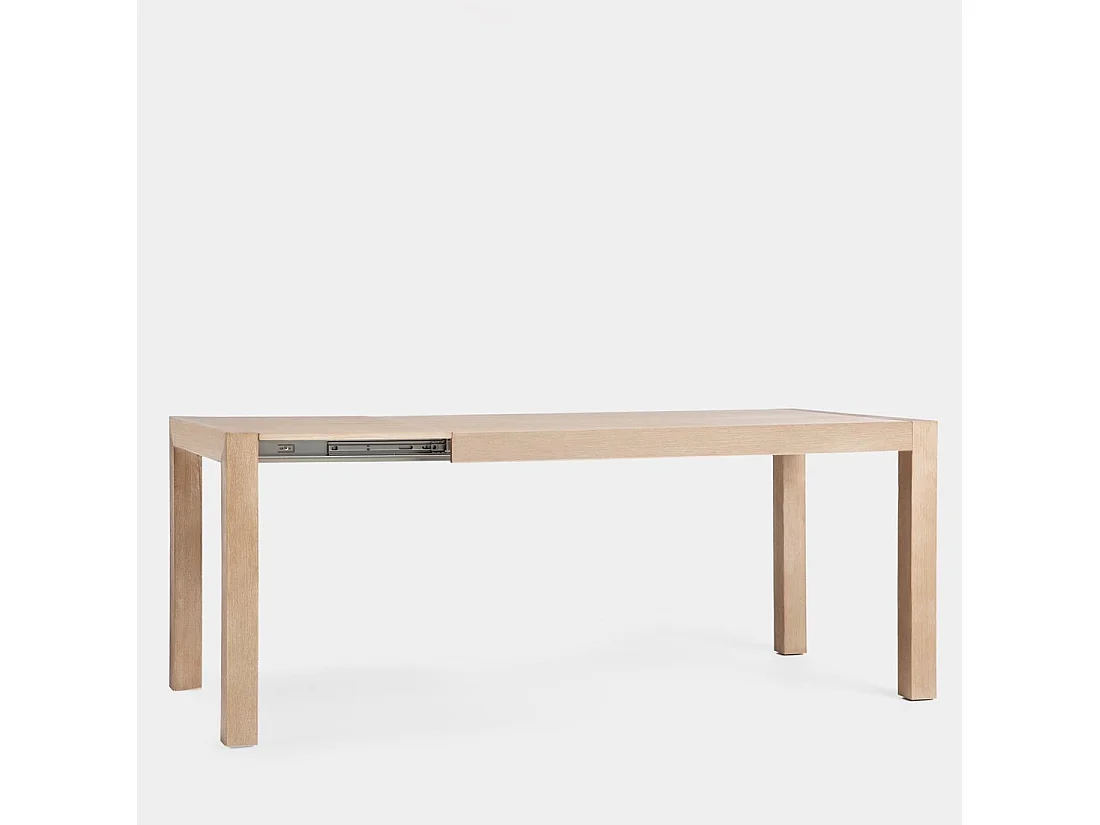 Table extensible en bois naturel 150x77.5 cm-Auren