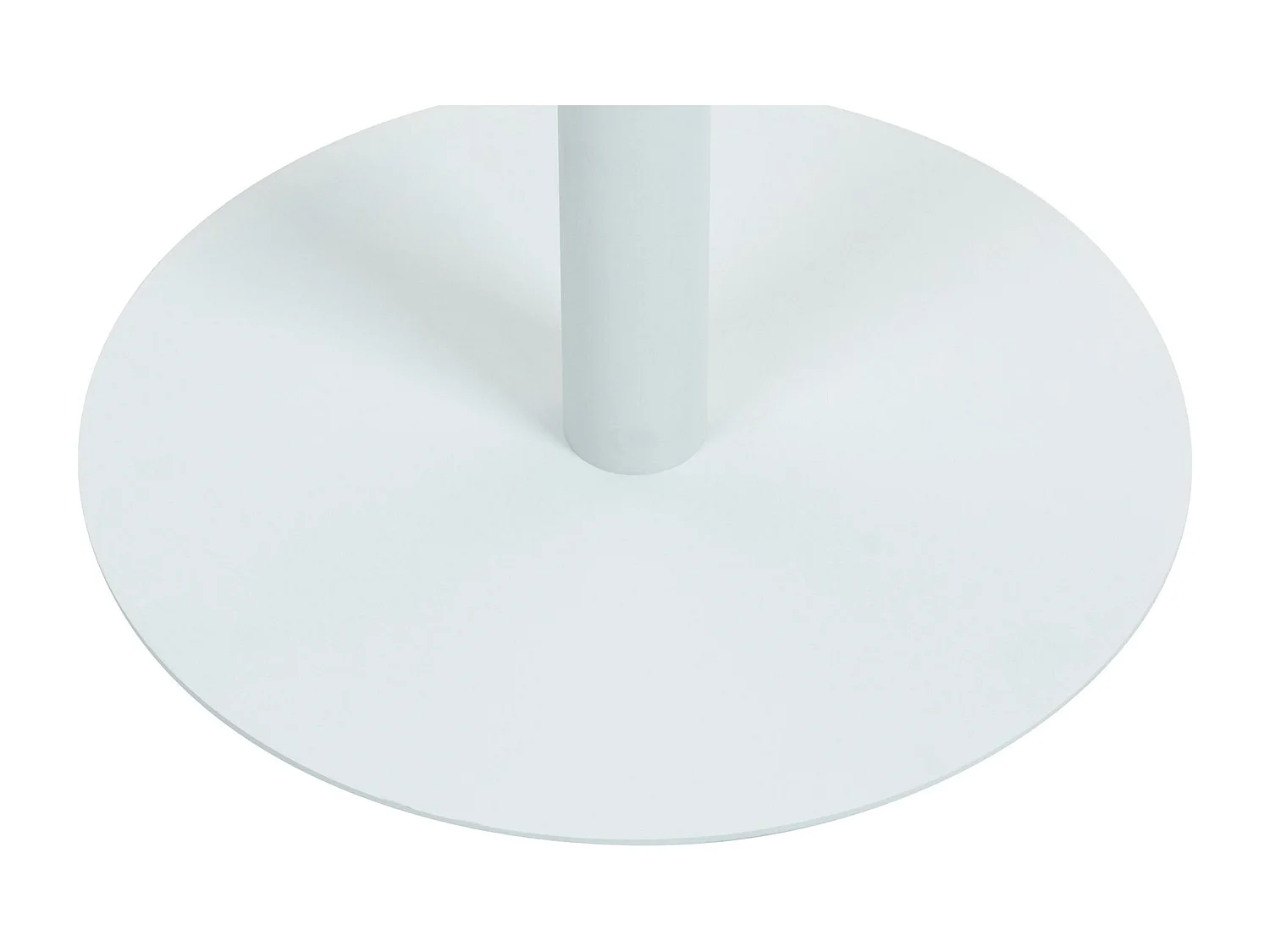 Table haute - rond Ø 75 cm - Bois - Blanc / Blanc - Hereford