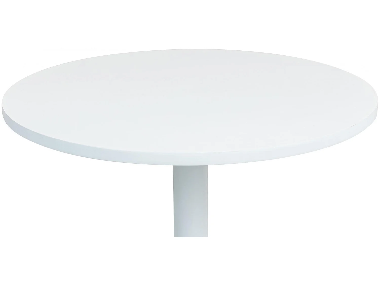 Table haute - rond Ø 75 cm - Bois - Blanc / Blanc - Hereford