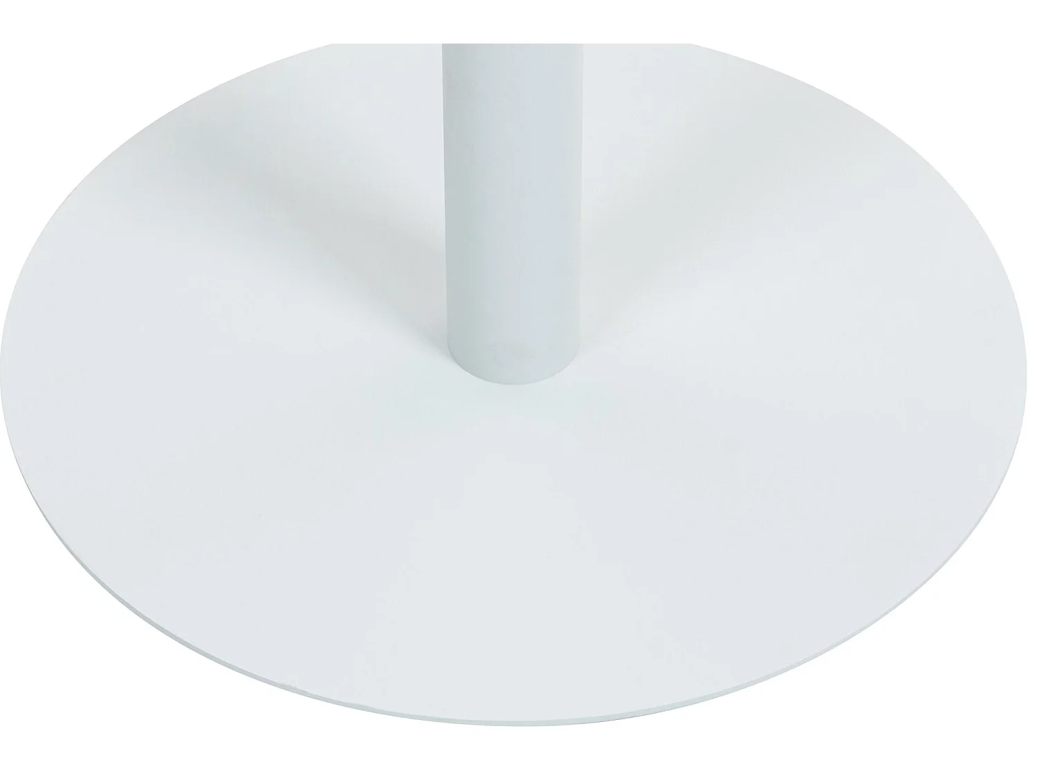 Table haute - rond Ø 75 cm - Bois - Blanc / Blanc - Hereford