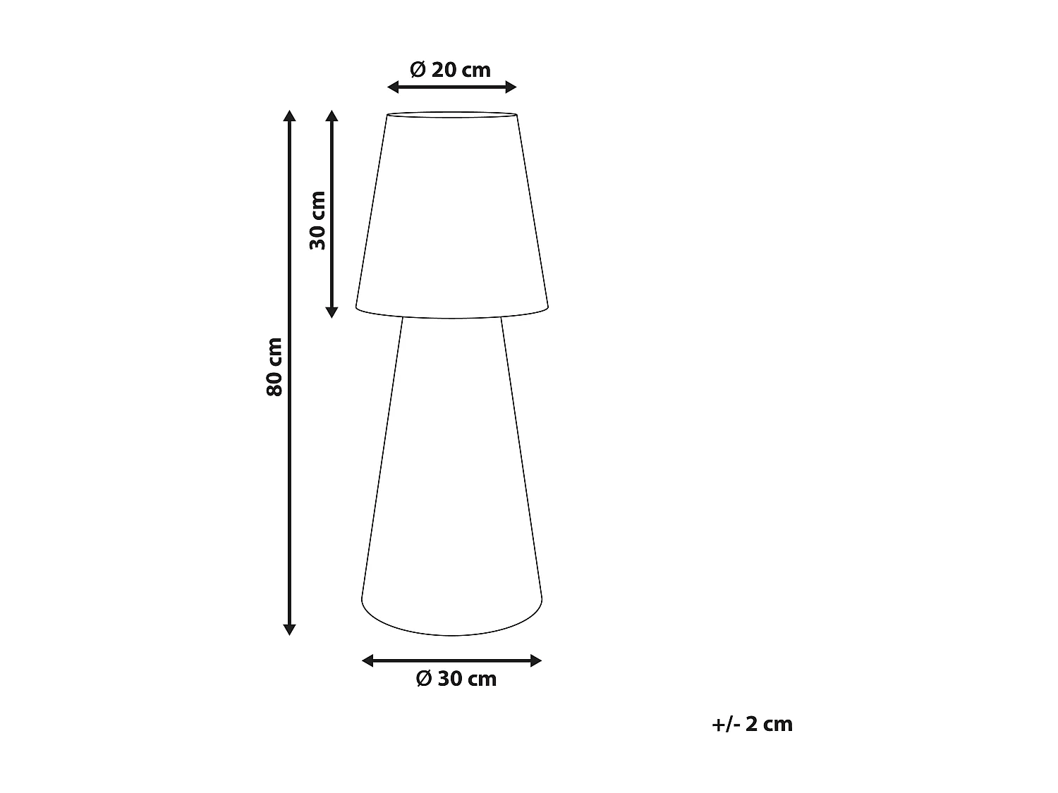 Lampadaire d'extérieur LED SABANAS Blanc