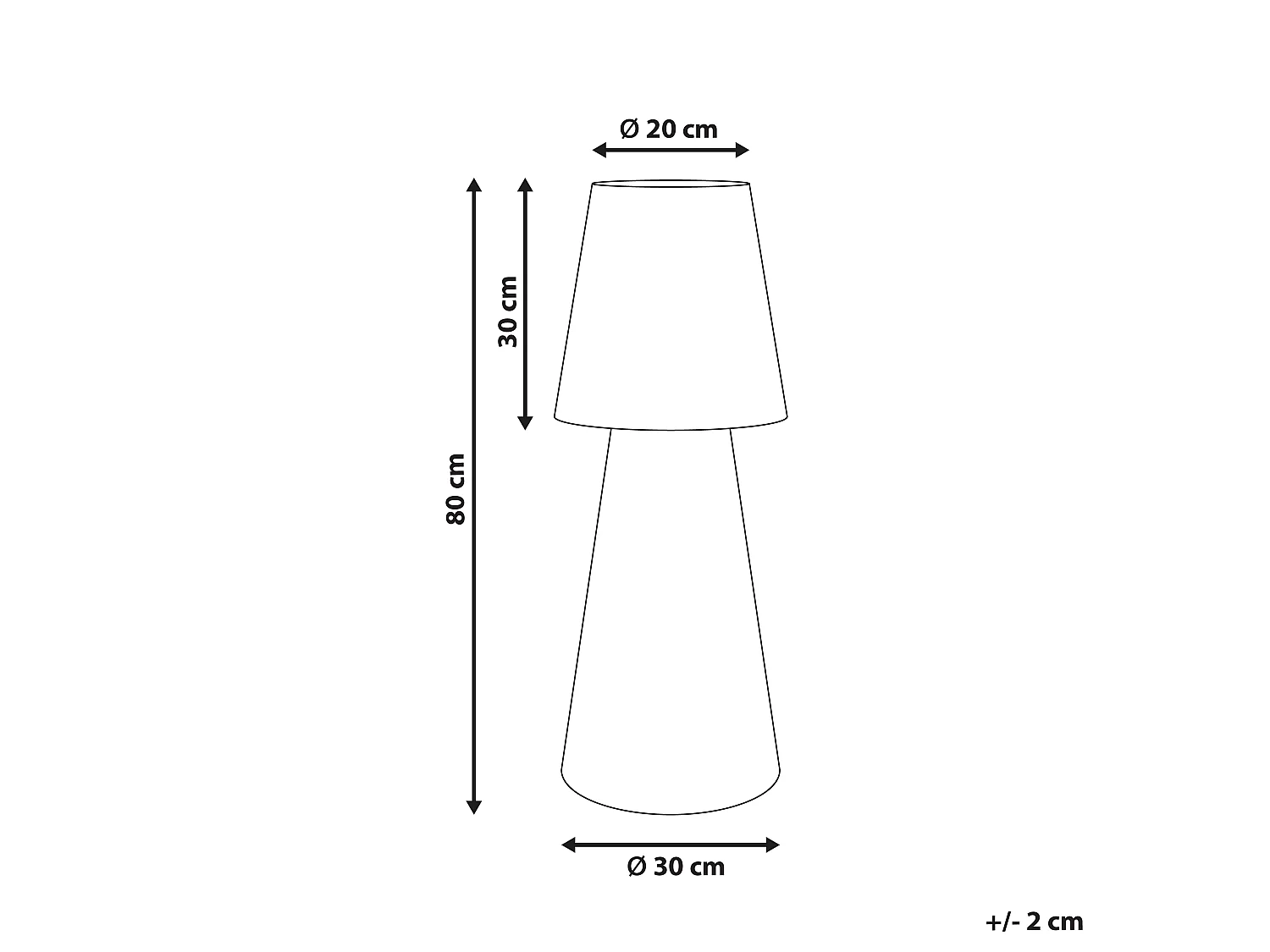 Lámpara de pie LED para exterior SABANAS Blanco