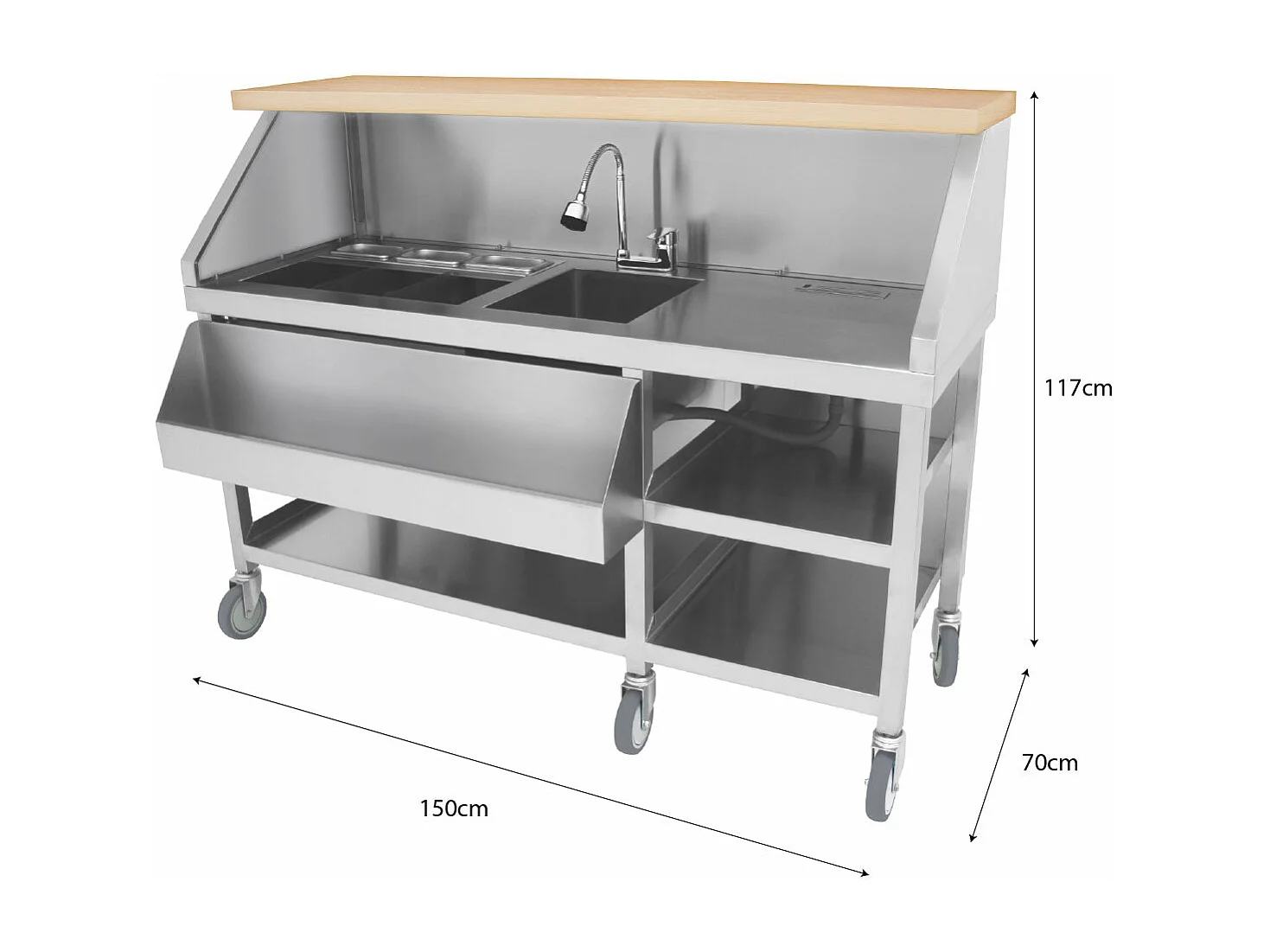 Postazione Mobile da Cocktail