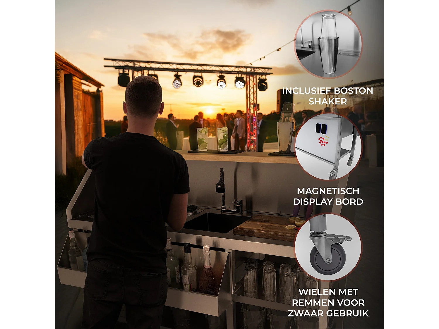 Postazione Mobile da Cocktail