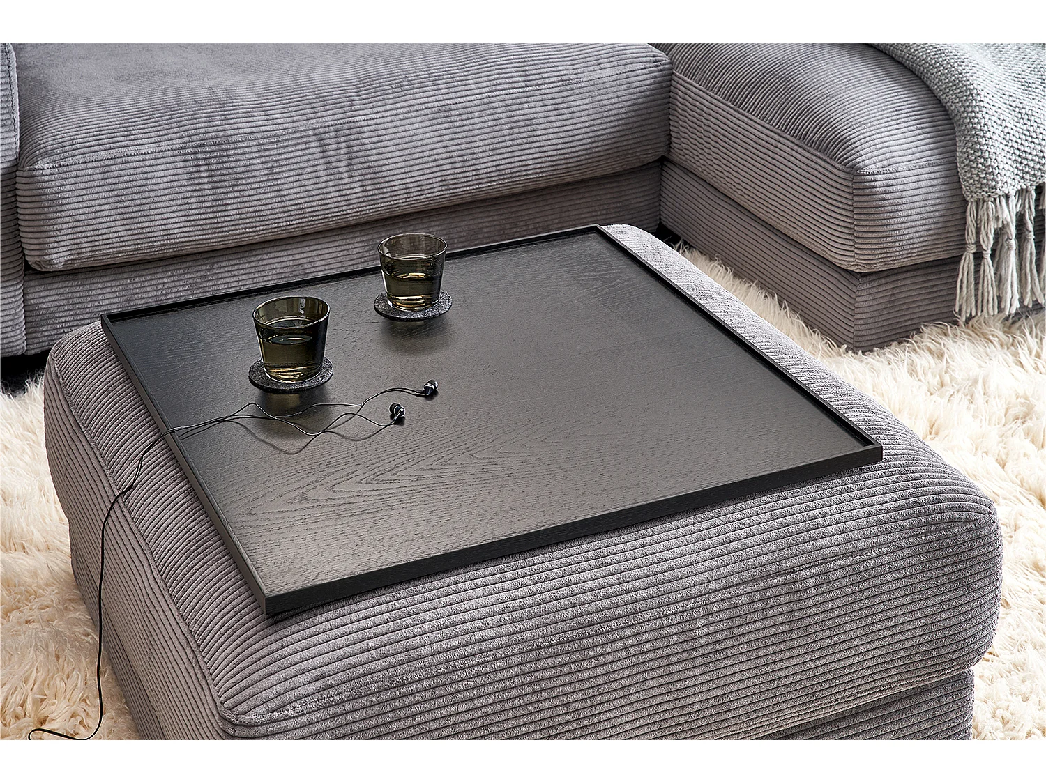 Vassoio - Nero Legno - MADELINE