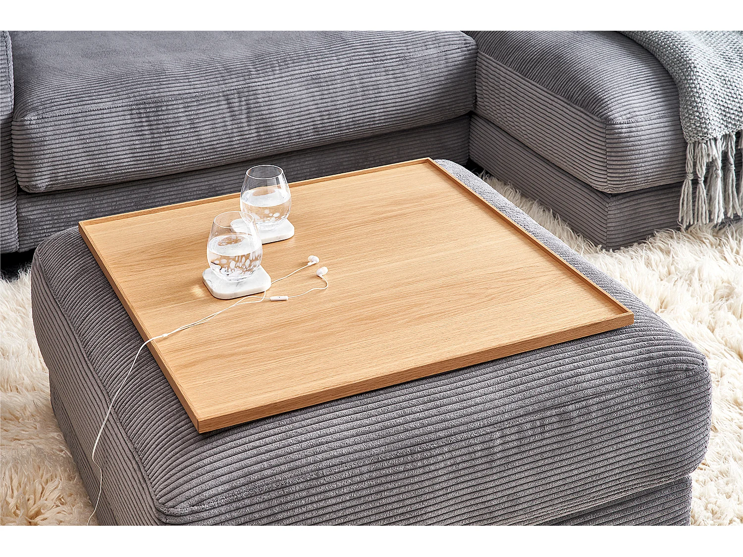 Plateau - marron Bois - MADELINE