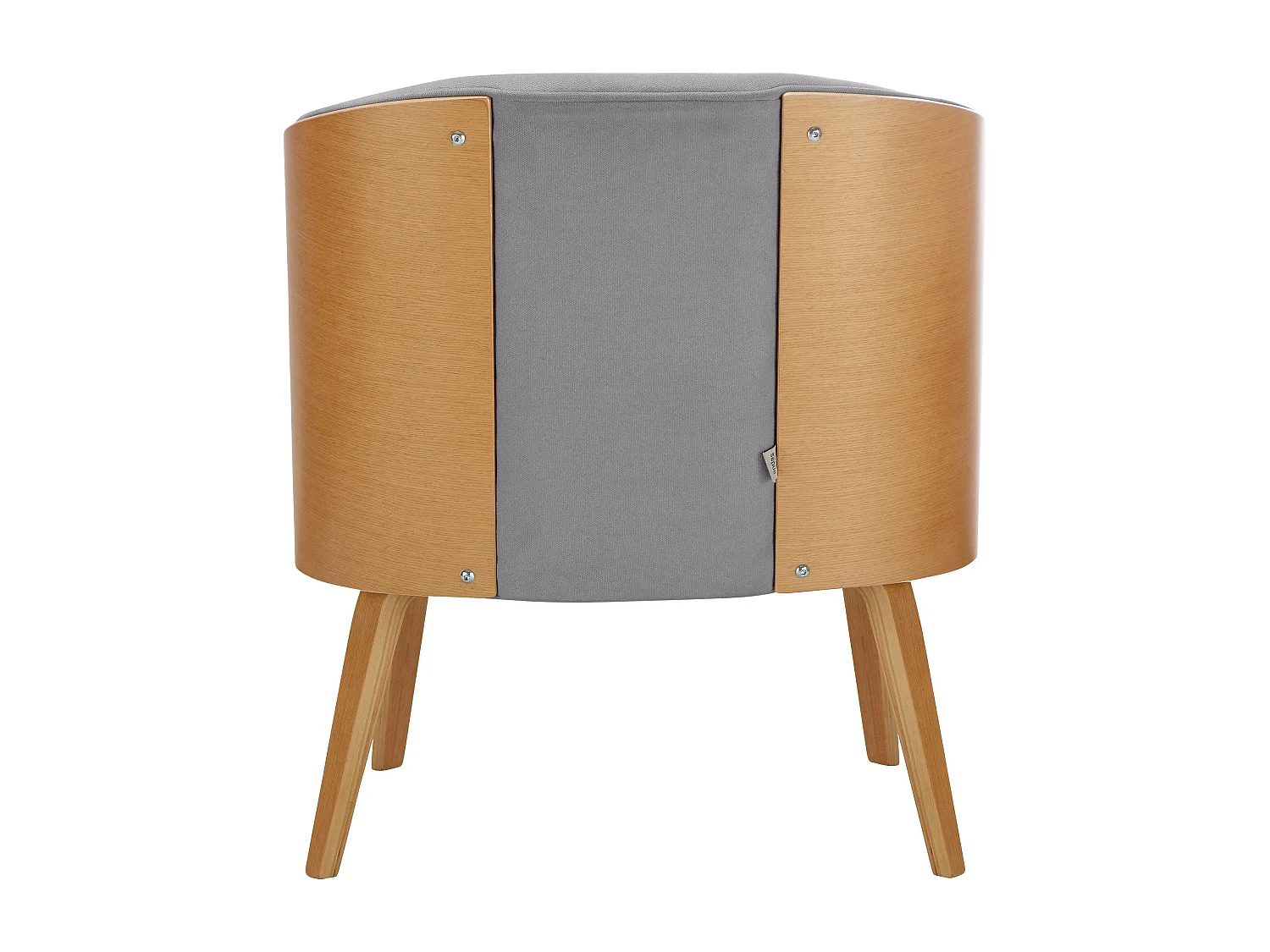 Alzey | Fauteuil en tissu doux gris