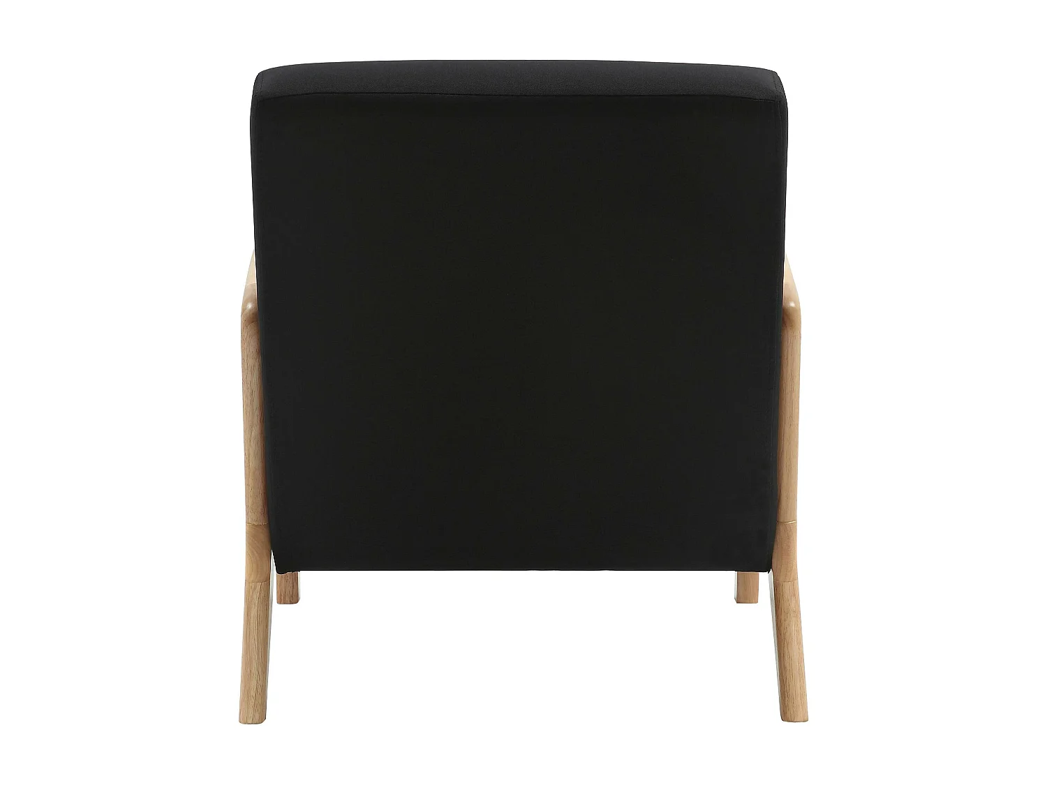 Fauteuil - Bois - Noir - Hibbing