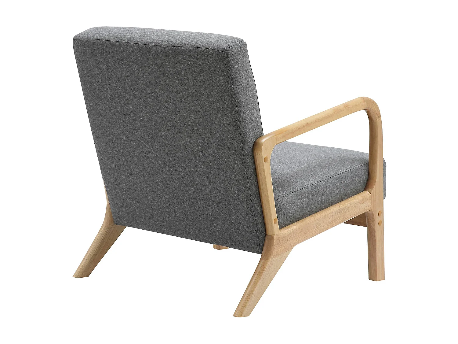 Fauteuil - Bois - Gris clair - Hibbing