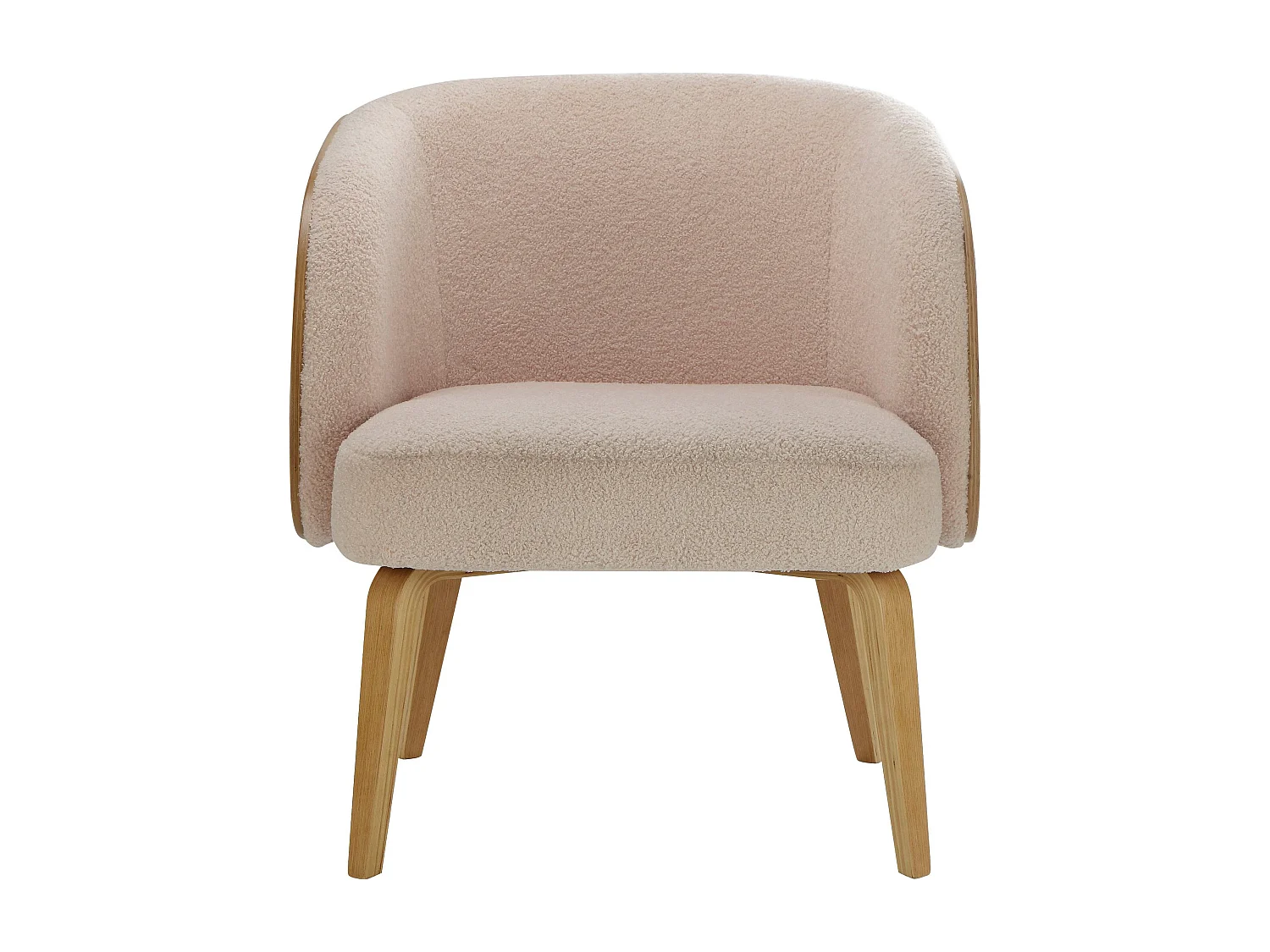 Alzey | Fauteuil en tissu doux beige