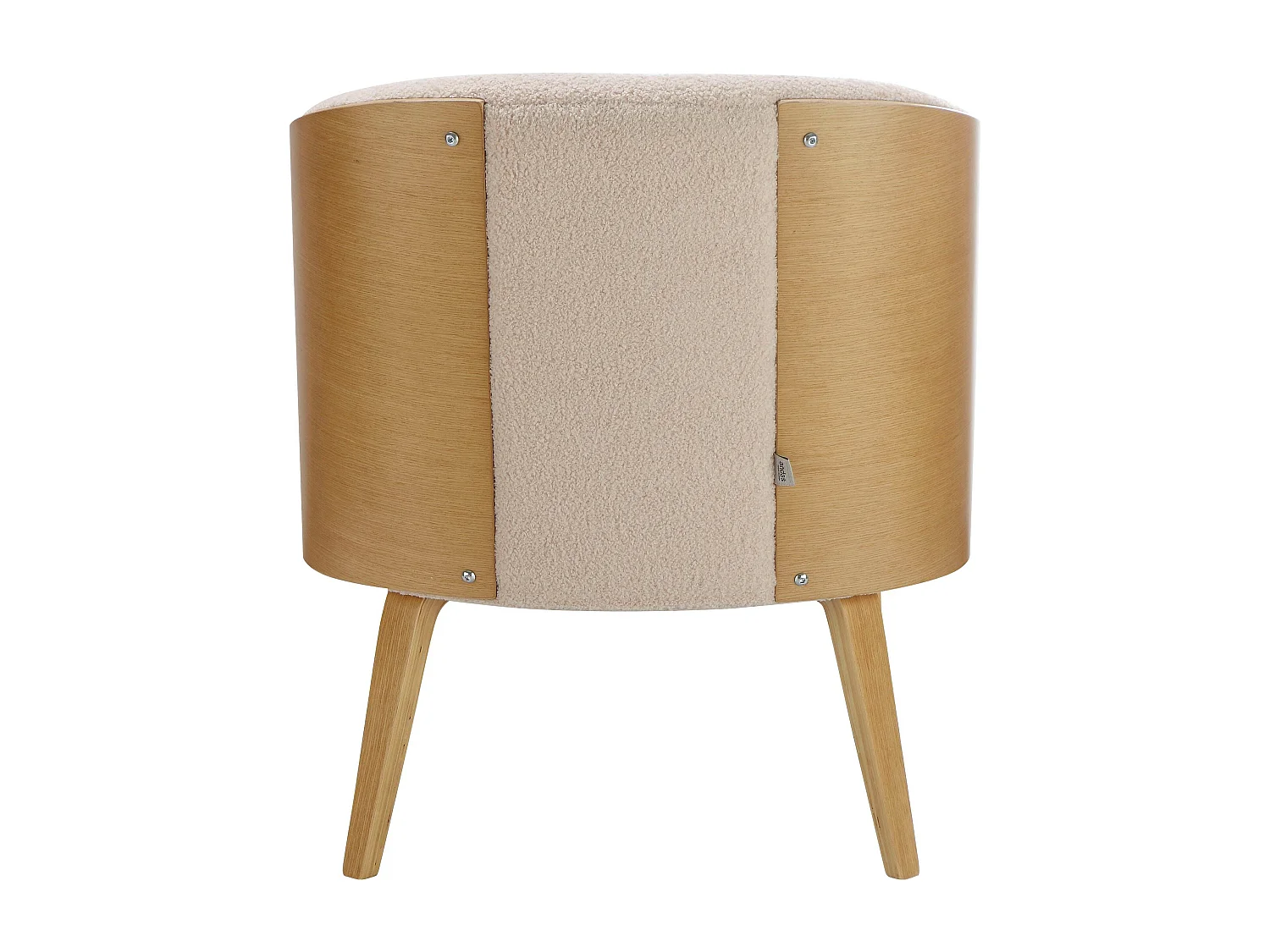 Alzey | Fauteuil en tissu doux beige