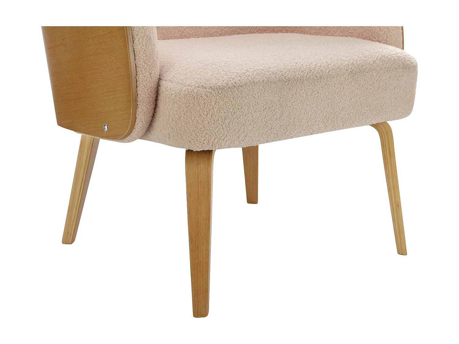 Alzey | Fauteuil en tissu doux beige