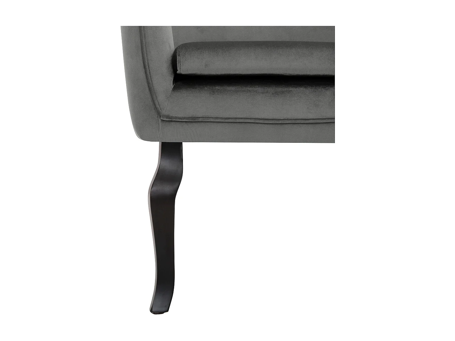 Houston | Fauteuil en velours gris