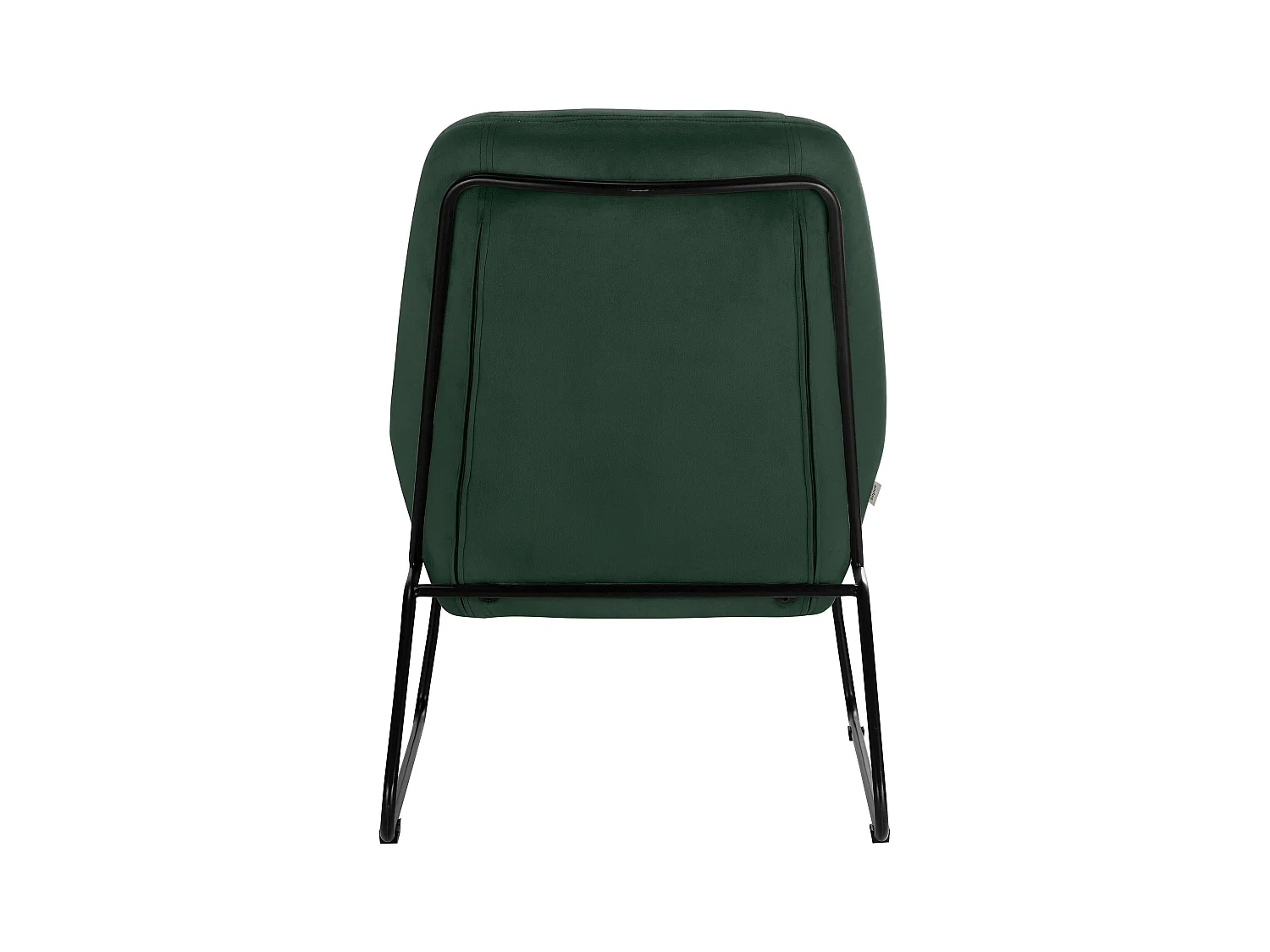 Casero | Fauteuil en velours noir vert