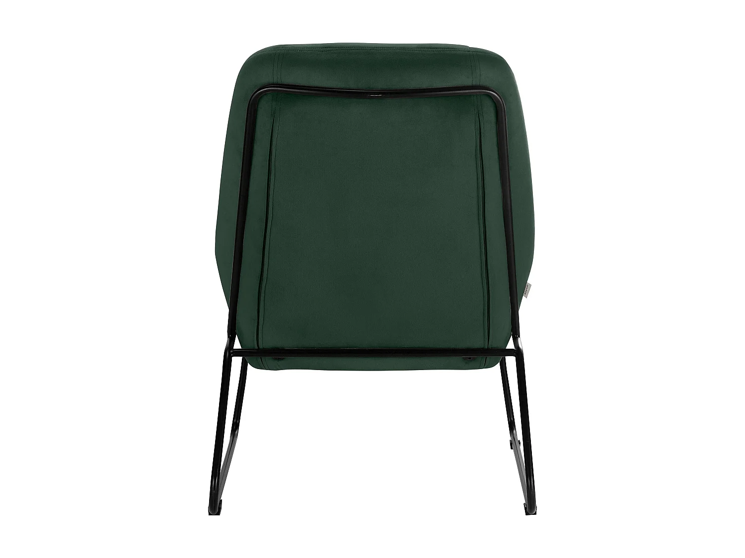 Casero | Fauteuil en velours noir vert
