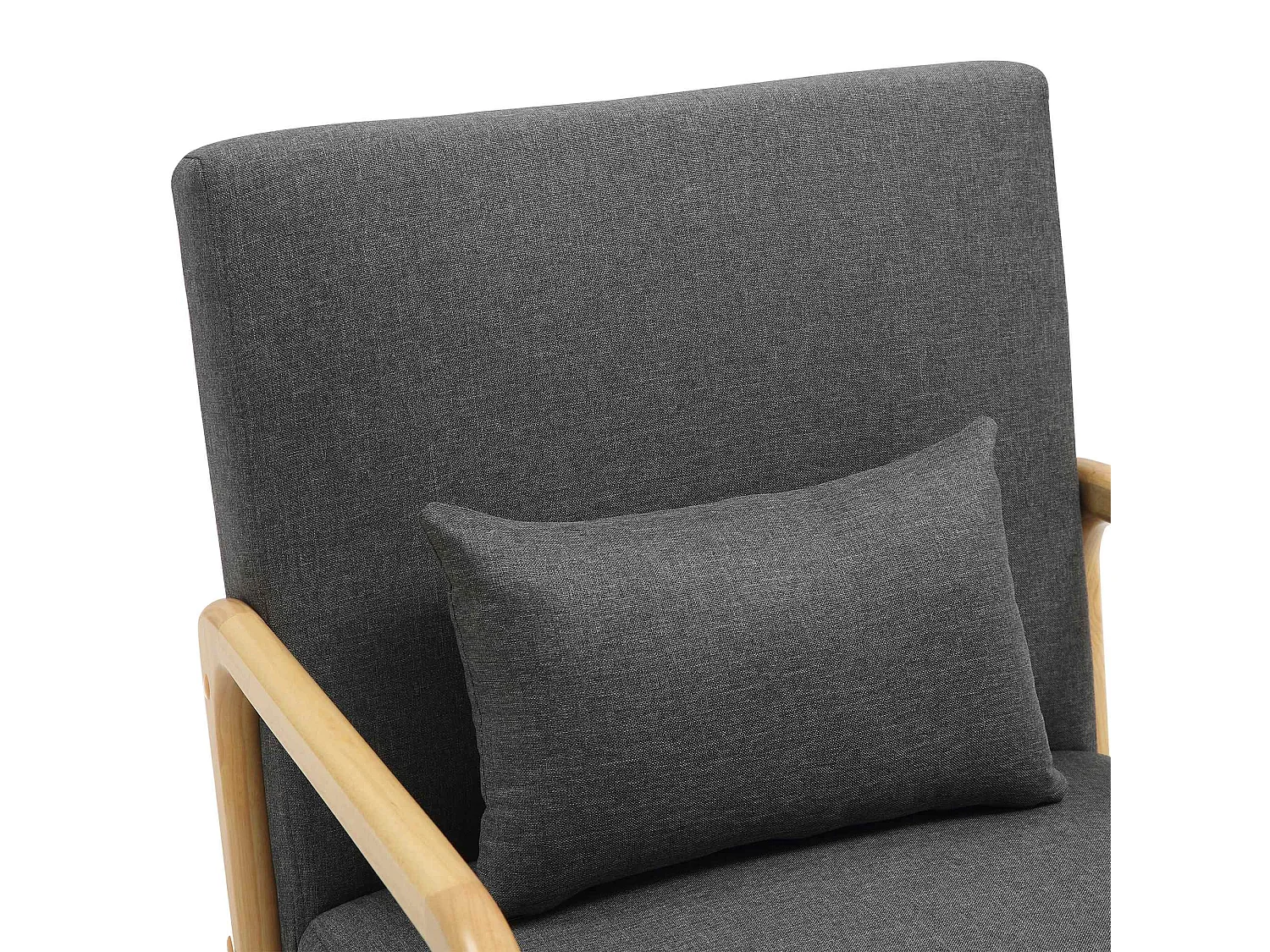 Fauteuil - Bois - Gris foncé - Hibbing
