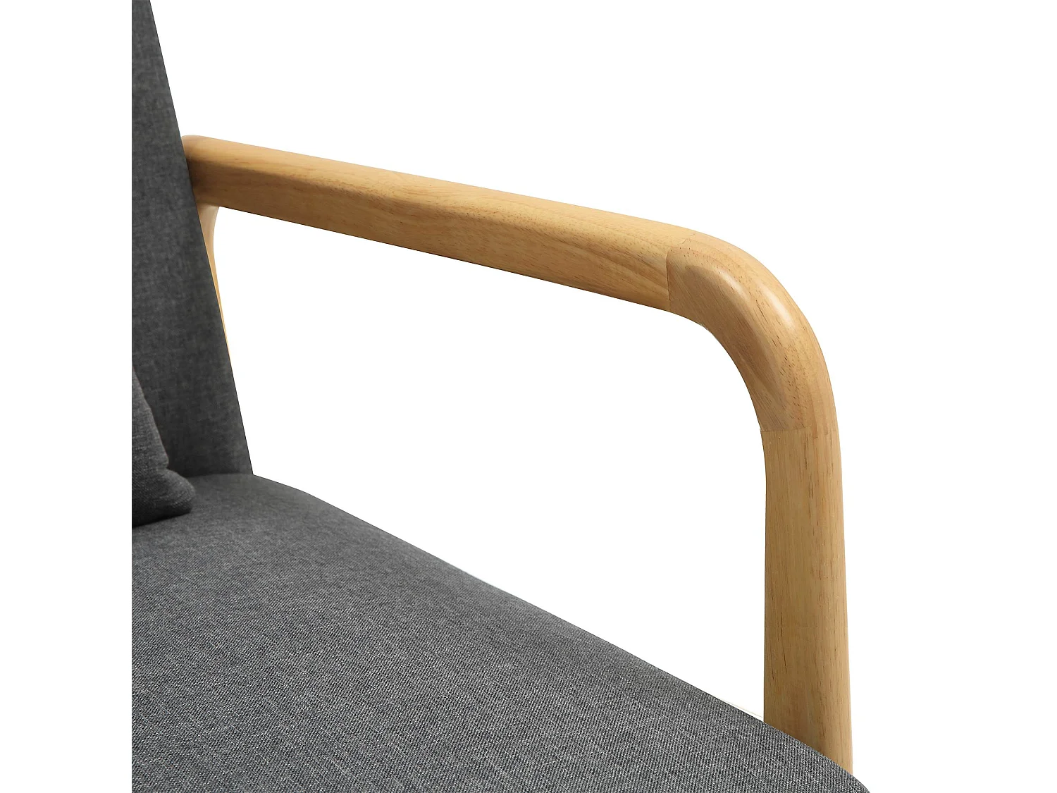 Fauteuil - Bois - Gris foncé - Hibbing