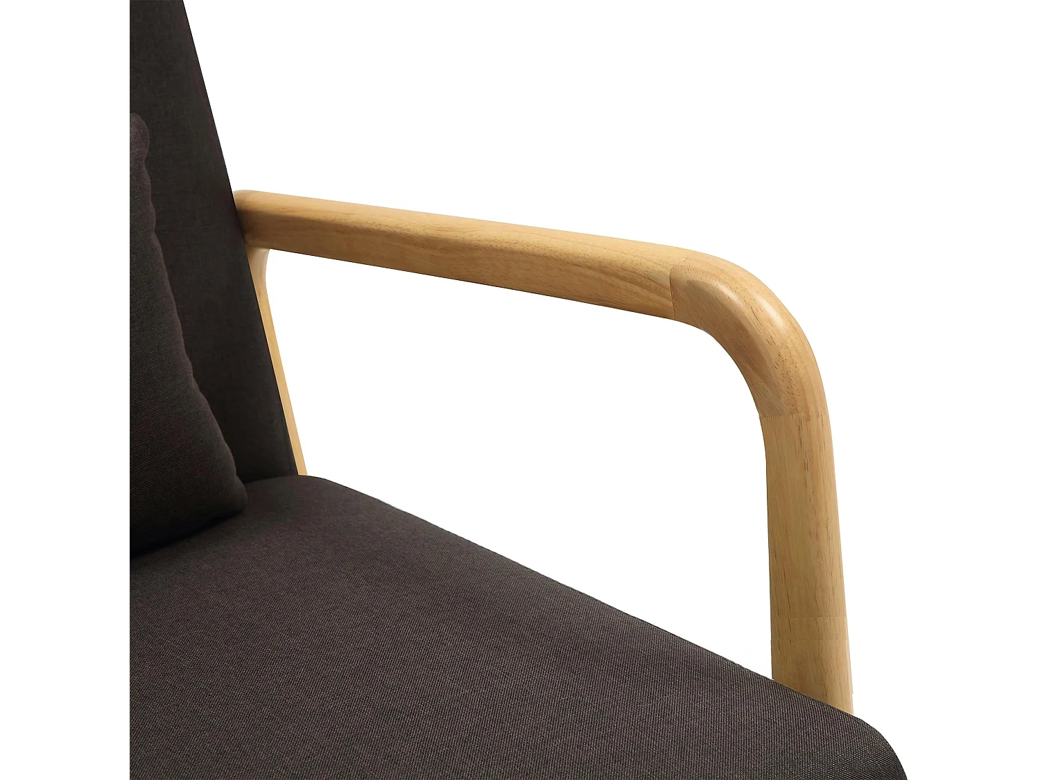 Fauteuil - Bois - Marron - Hibbing