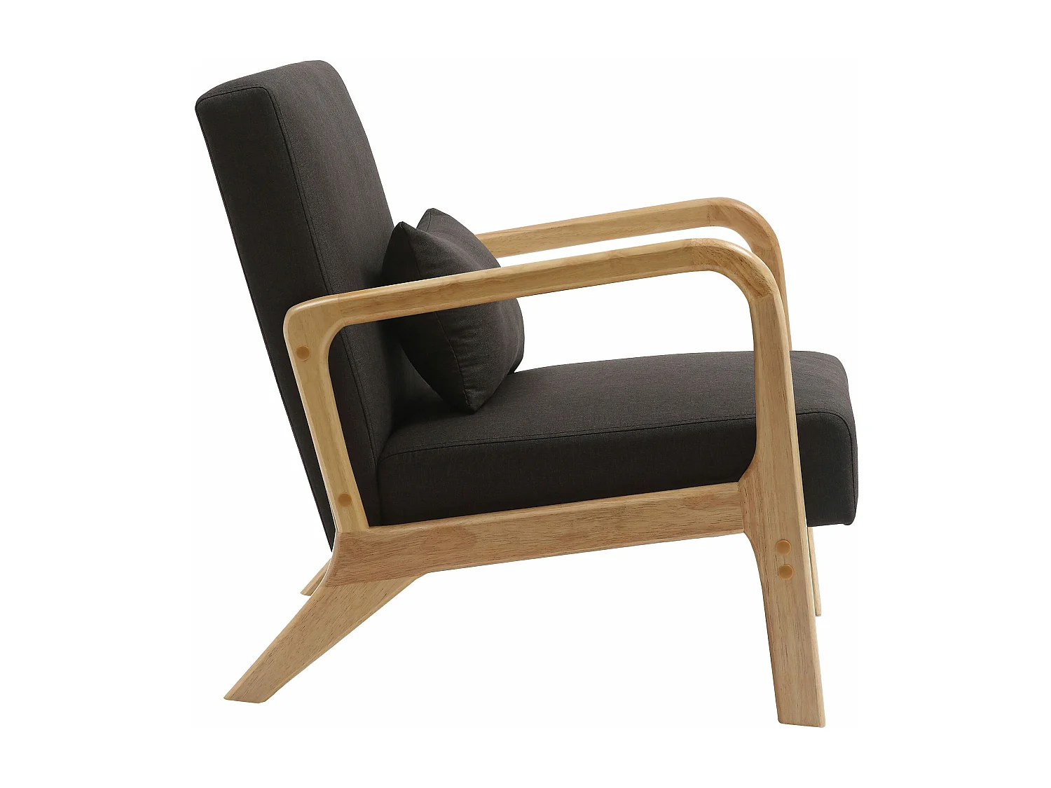 Fauteuil - Bois - Marron - Hibbing