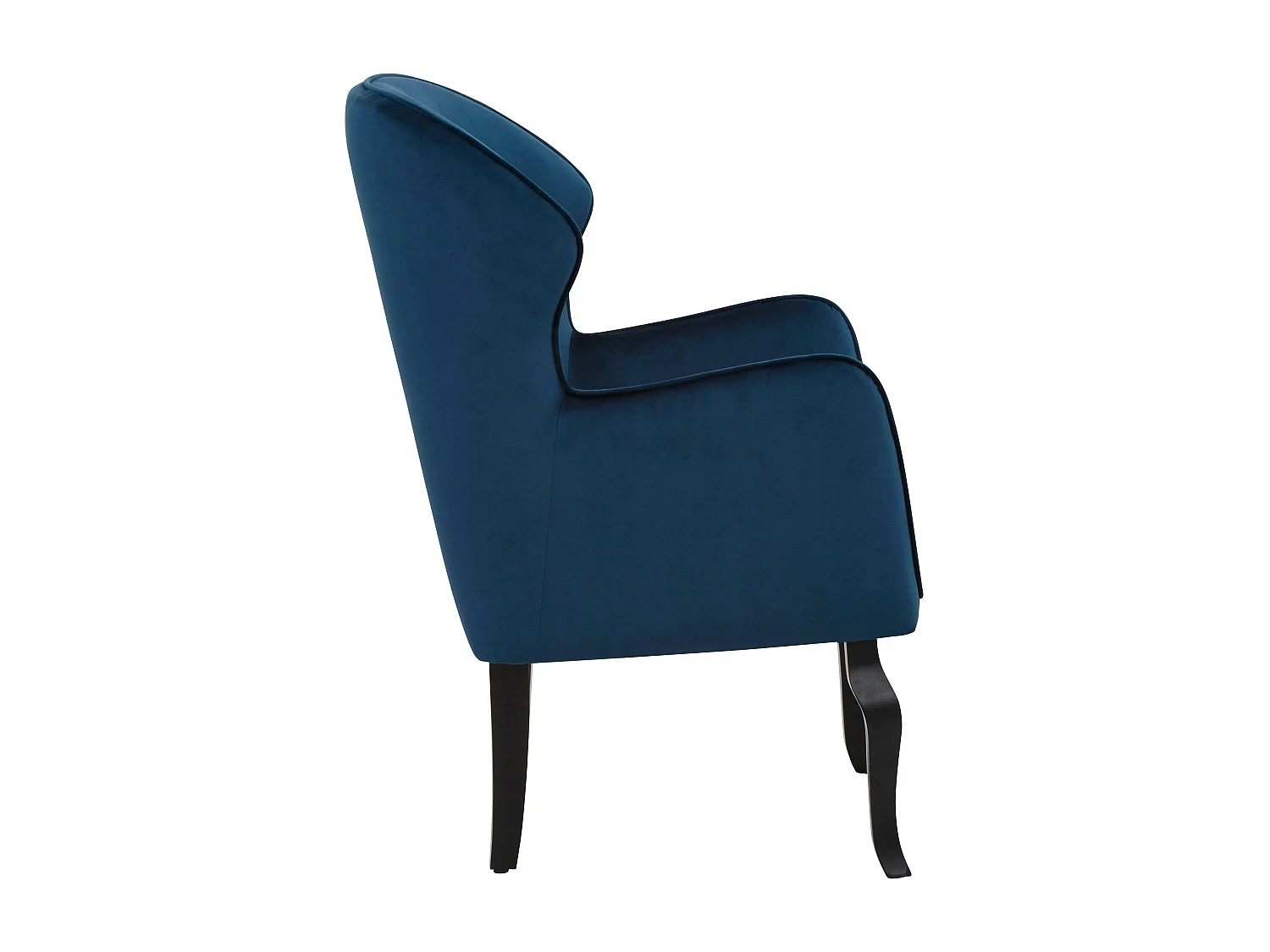 Houston | Sillón en terciopelo azul
