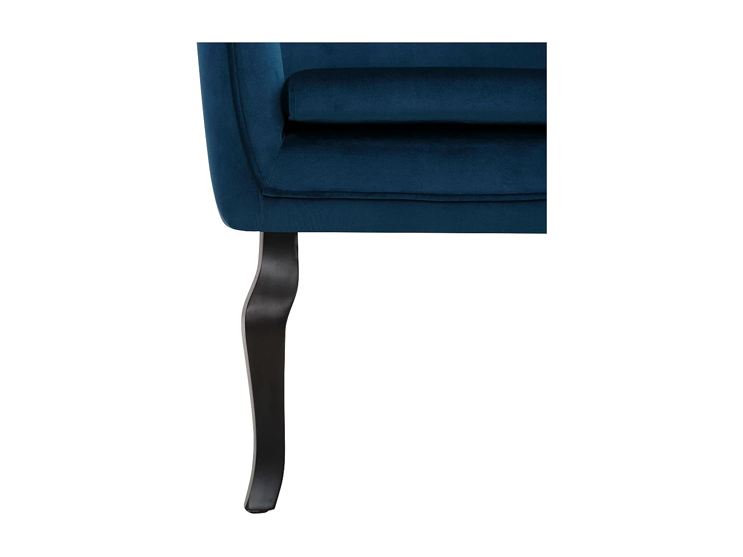 Houston | Fauteuil en velours bleu