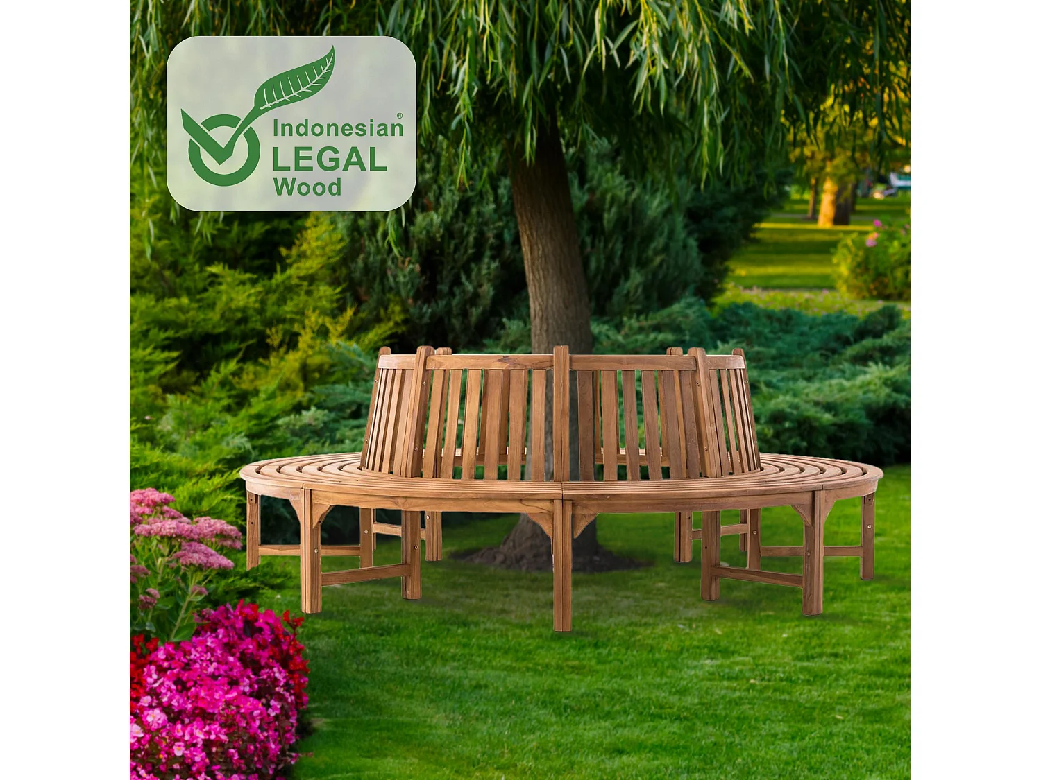 Tuinbank - Hout - teak - Novum