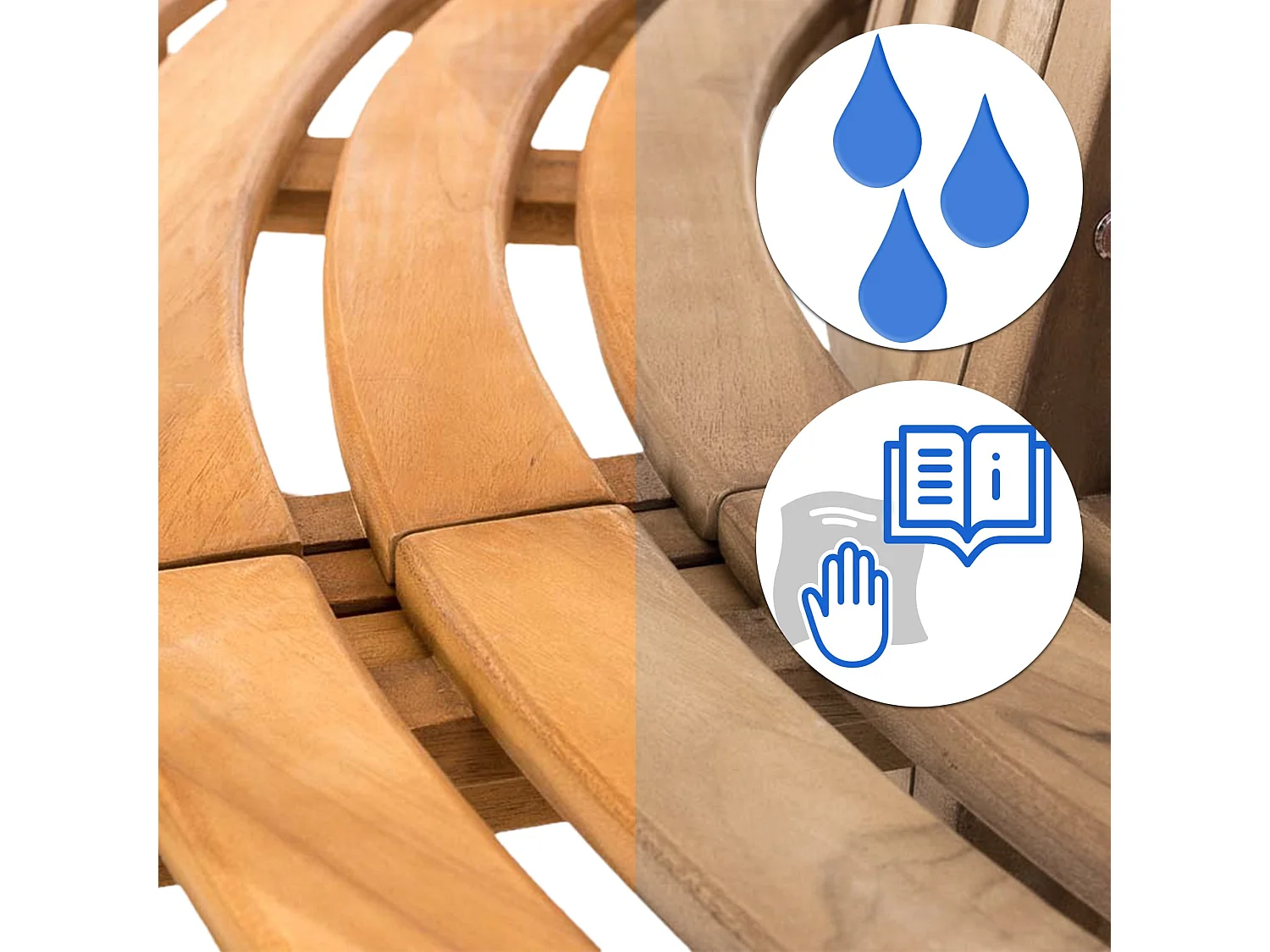 Tuinbank - Hout - teak - Novum