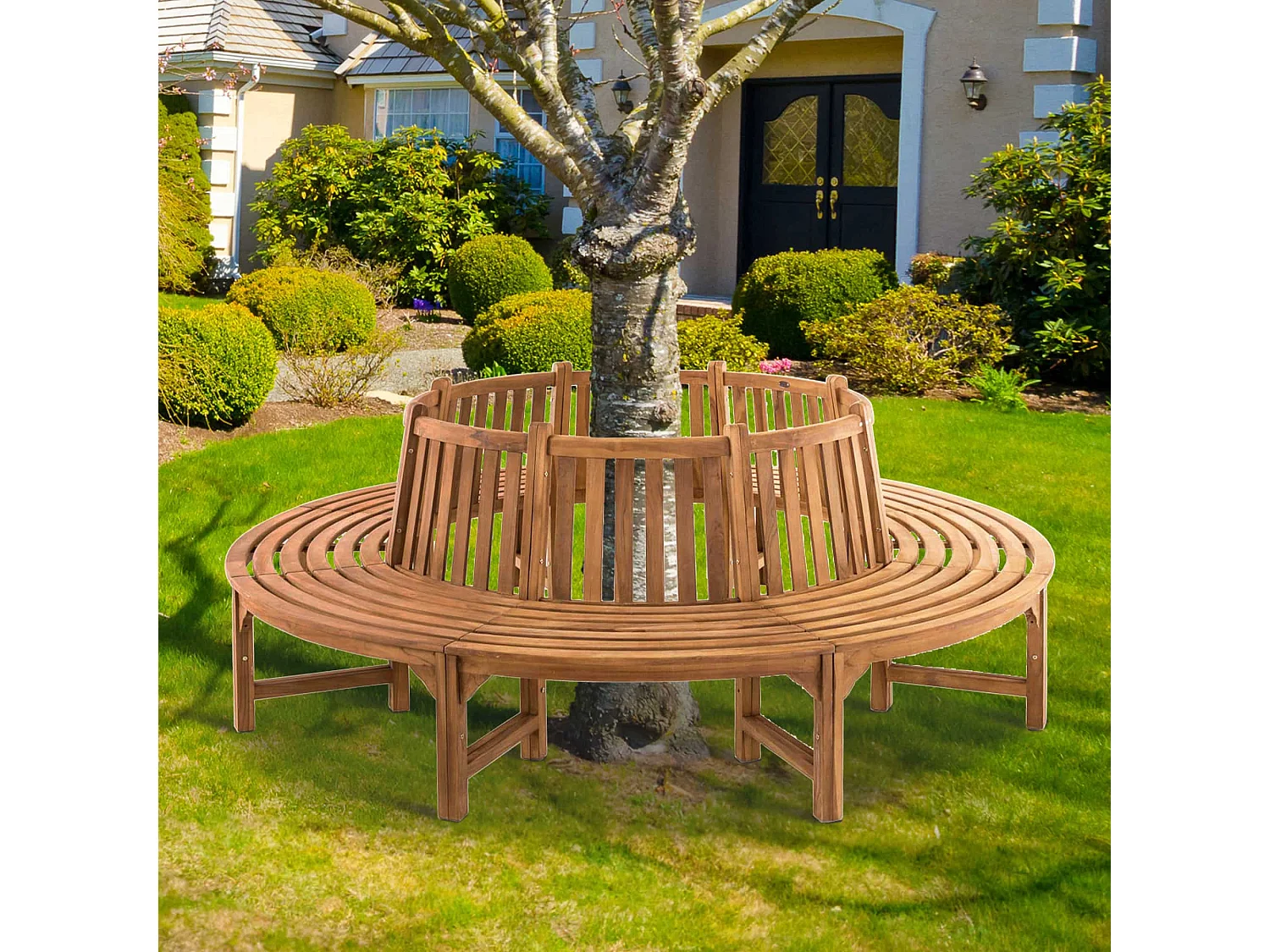 Banc de jardin - Bois - Teck - Novum