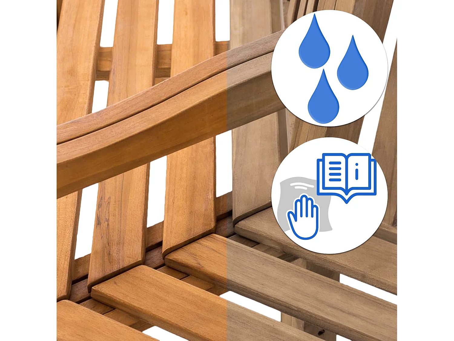 Banc de jardin - Bois - Teck - Sonja