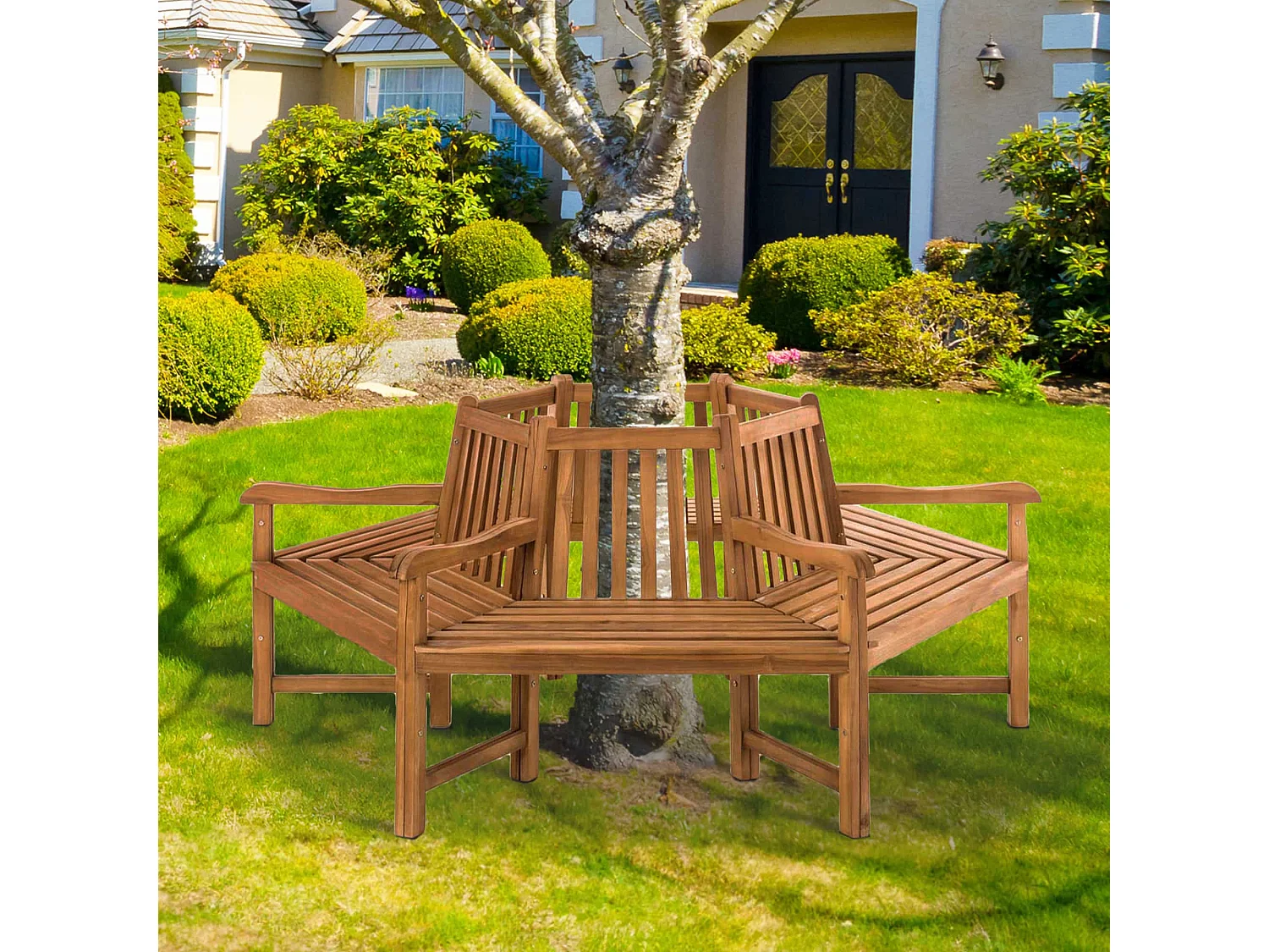 Banc de jardin - Bois - Teck - Sonja