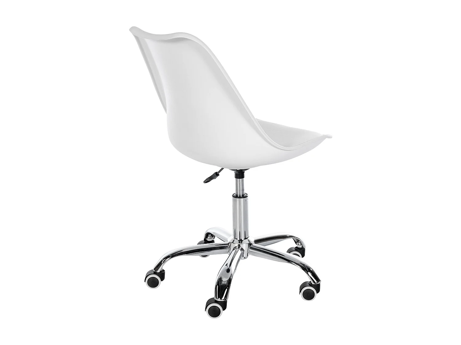 Tabouret de bureau - Plastique - Blanc - Laflin